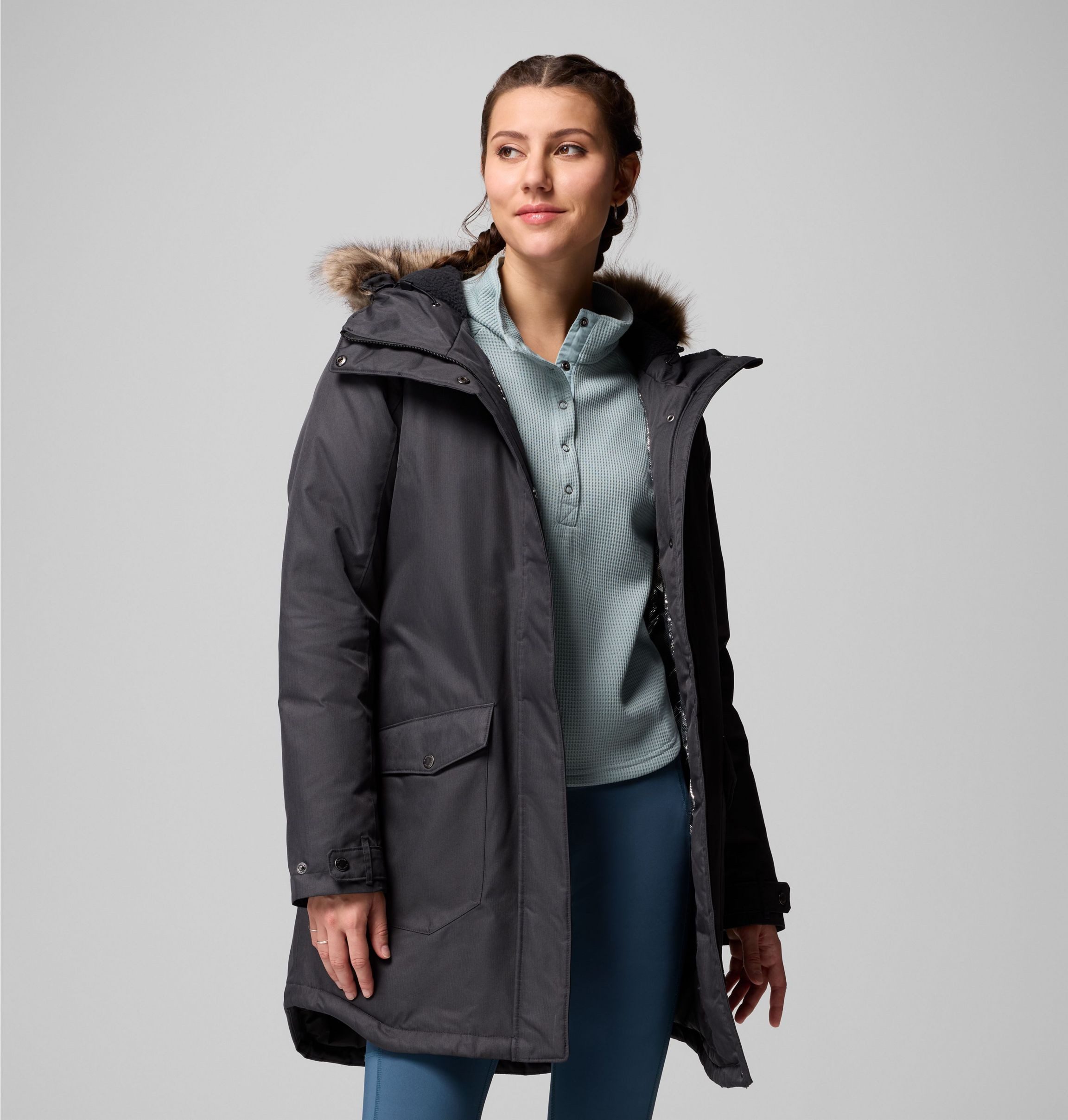 Columbia Parka SUTTLE MOUNTAIN LONG INSULATED JACKET (1 stuk)