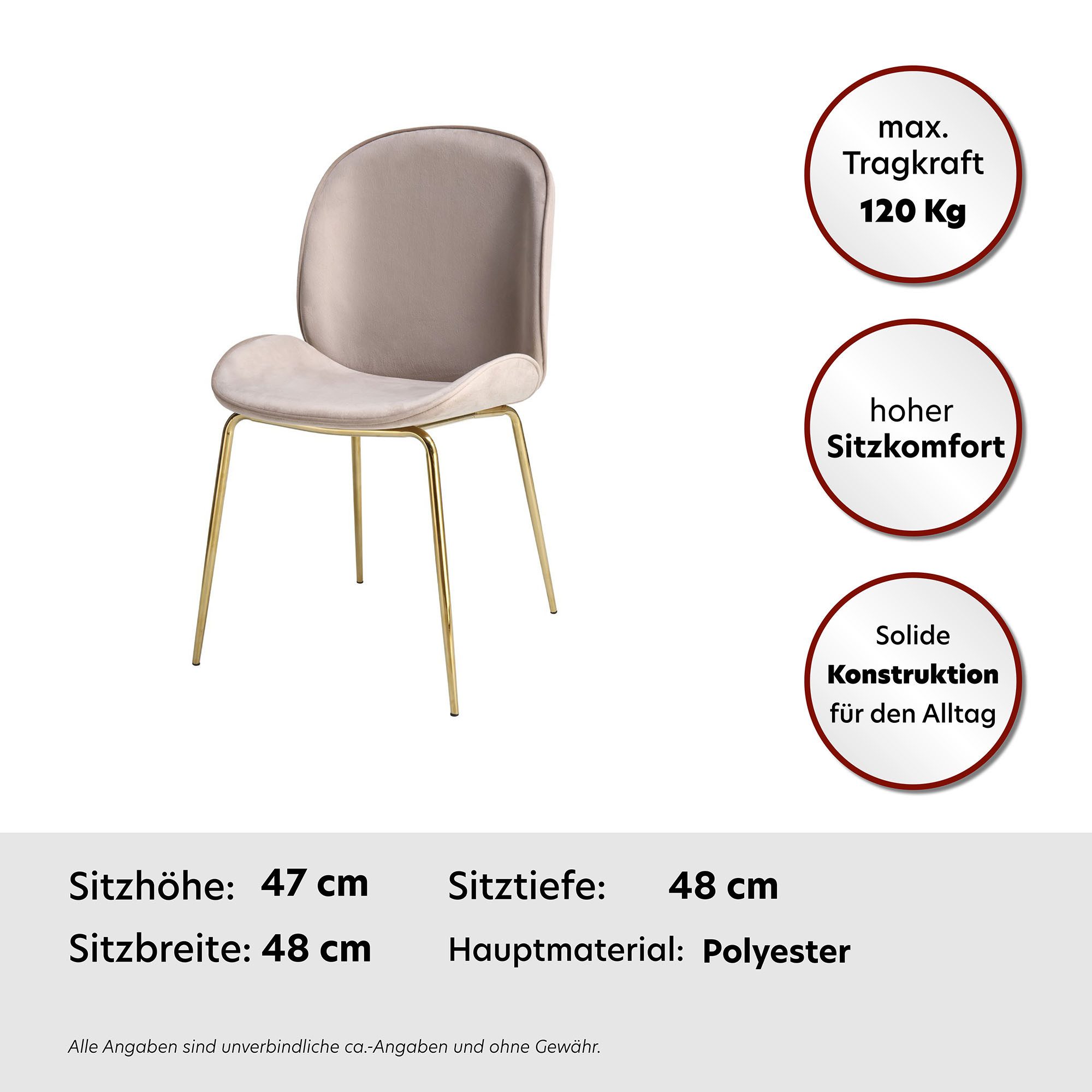 Kayoom Stoel Charlize 110 2-pack, TOPSELLER! Eetkamerstoelen, moderne uitstraling (set, 2 stuks)
