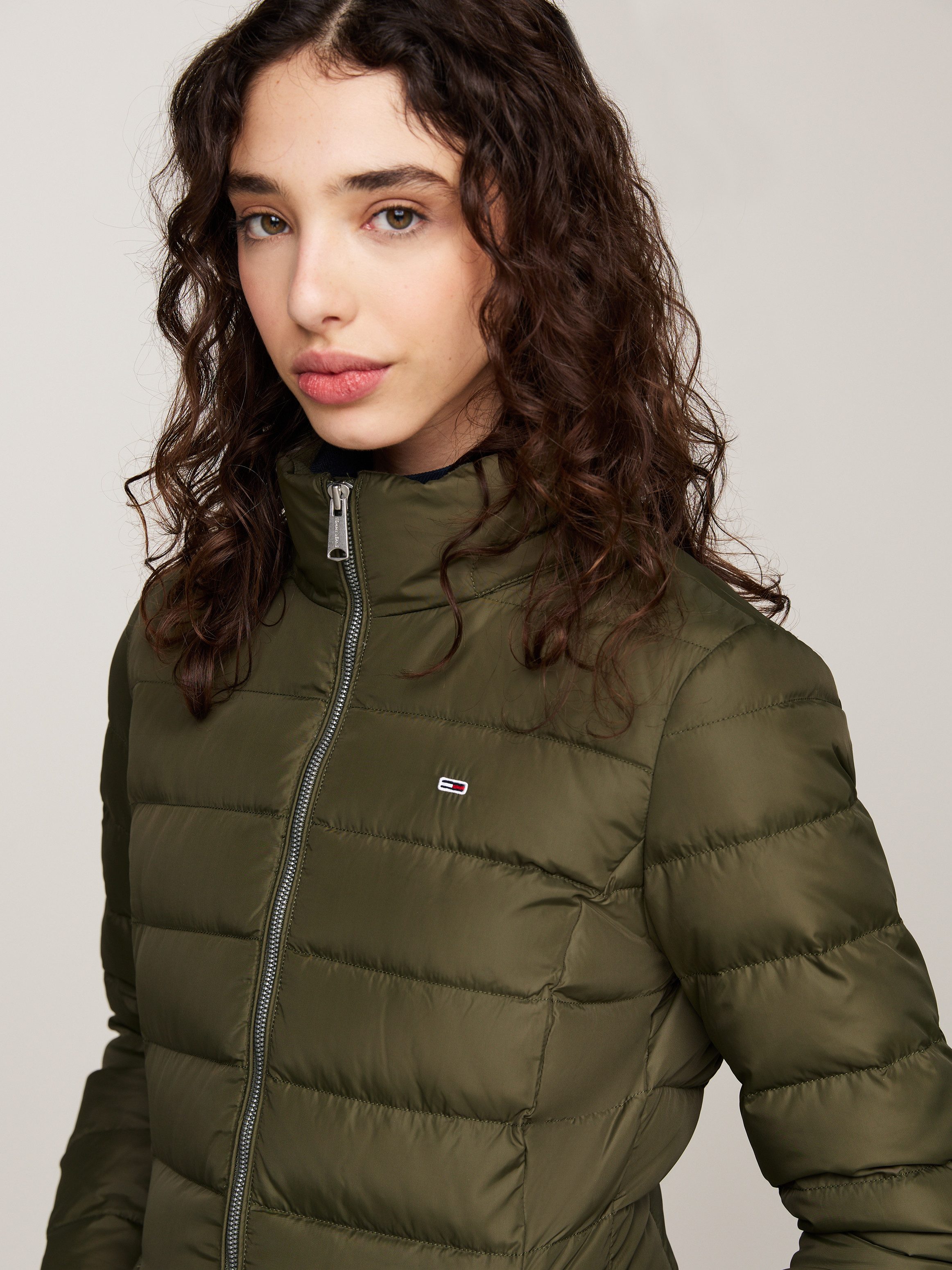 TOMMY JEANS Gewatteerde jas TJW ESSENTIAL HOODED DOWN COAT