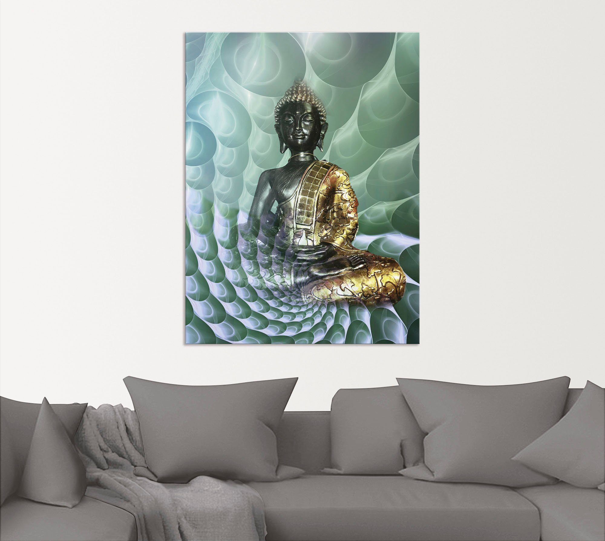 Artland Artprint Boeddha’s droomwereld CB als artprint van aluminium, artprint voor buiten, artprint op linnen, poster, muursticker