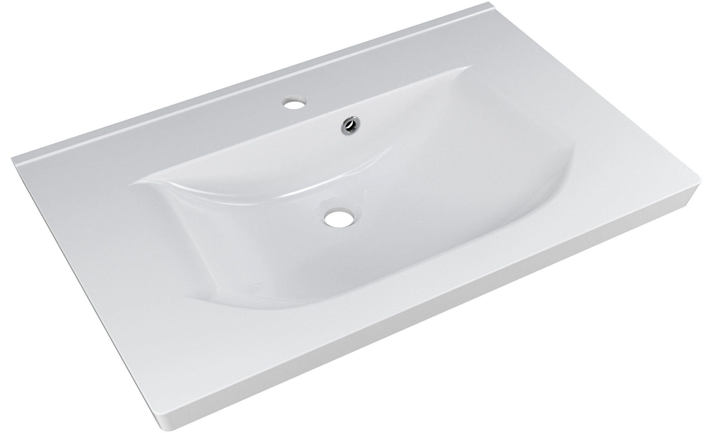 Saphir Badmeubelset Trentino 3-delig mineralen marmer wasbak, LED spiegelkast (4 stuks)