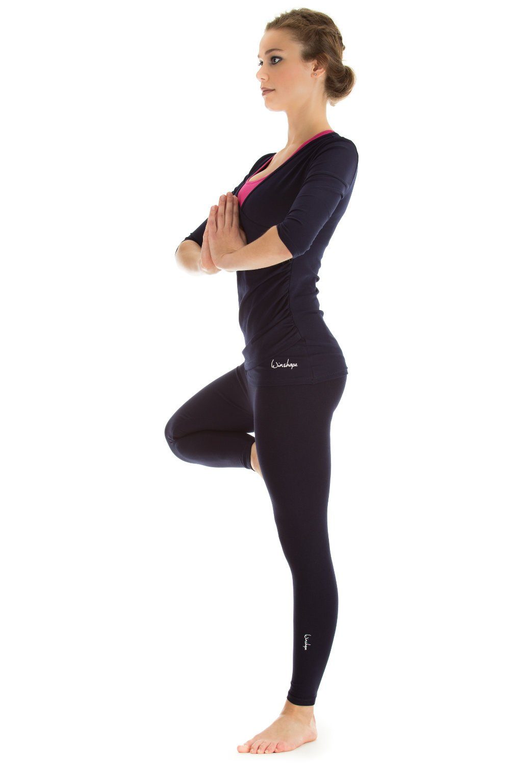 Winshape Wikkelshirt WS3 ¾-mouw