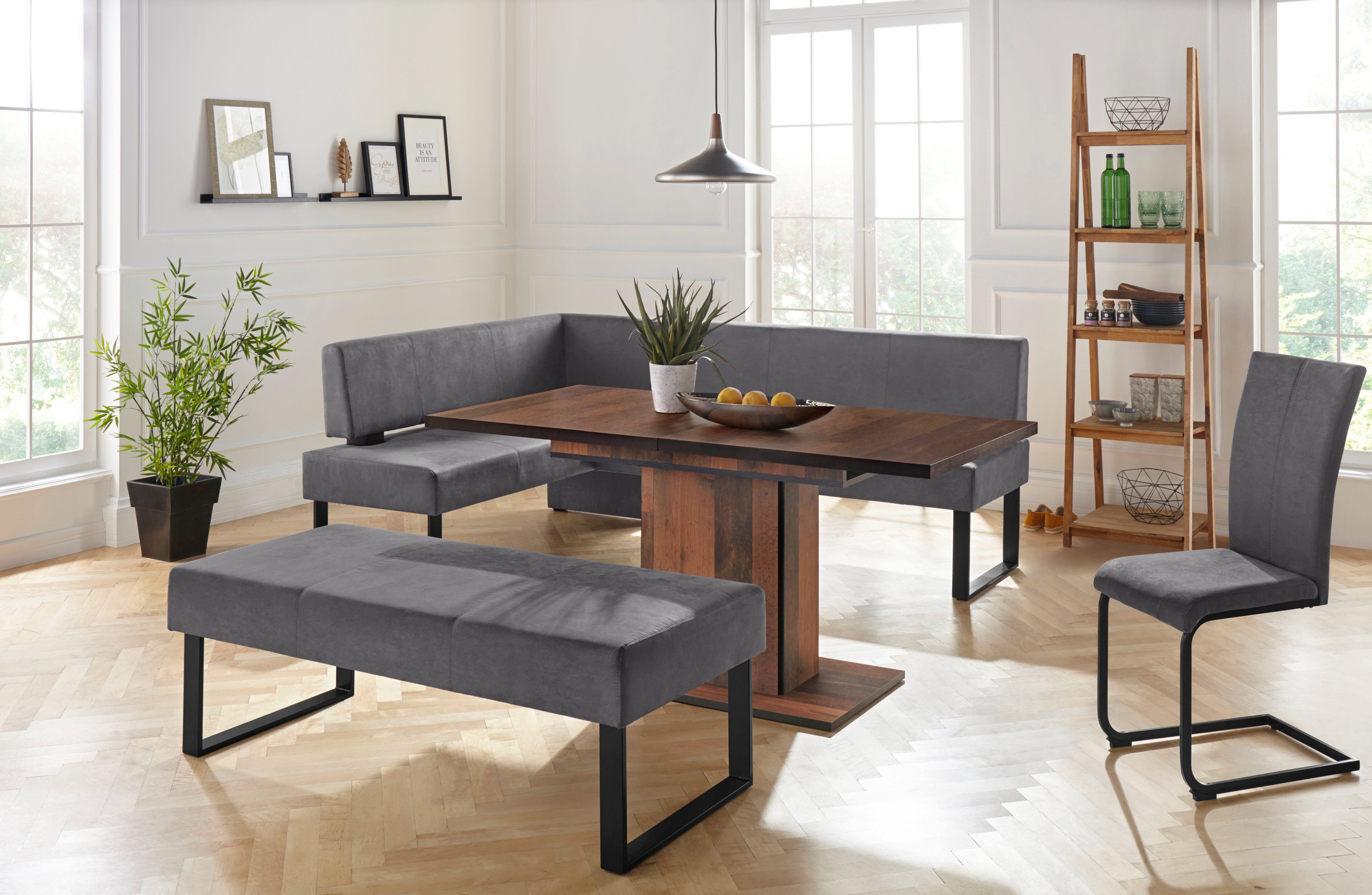 HELA Eettafel Ariana Bestseller, tafel, keukentafel, uitschuiftafel door binnenin geplaatste inlegbladen uittrekbaar 120-160 cm