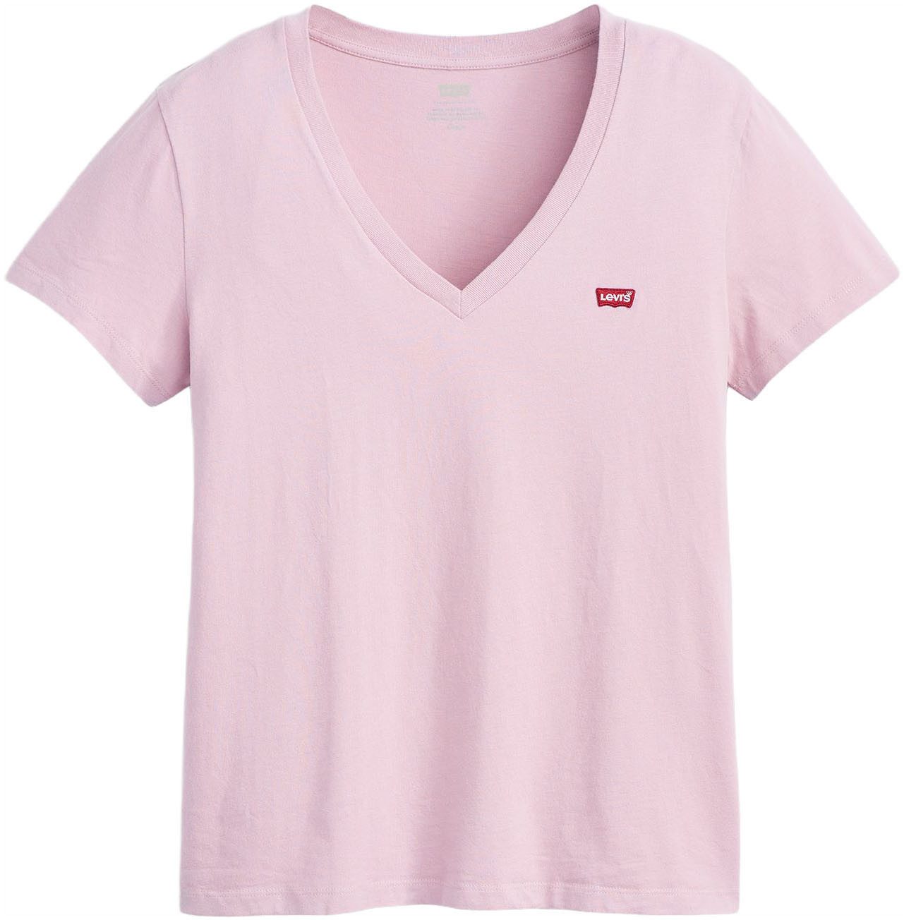 Levi's® Shirt met V-hals Perfect Tee met klein batwing-logo