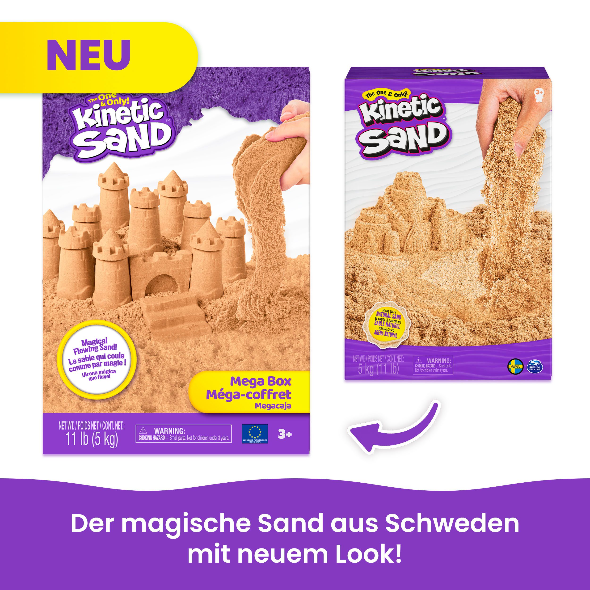 Spin Master Knutselset Kinetic Sand - Bruin 5 kg
