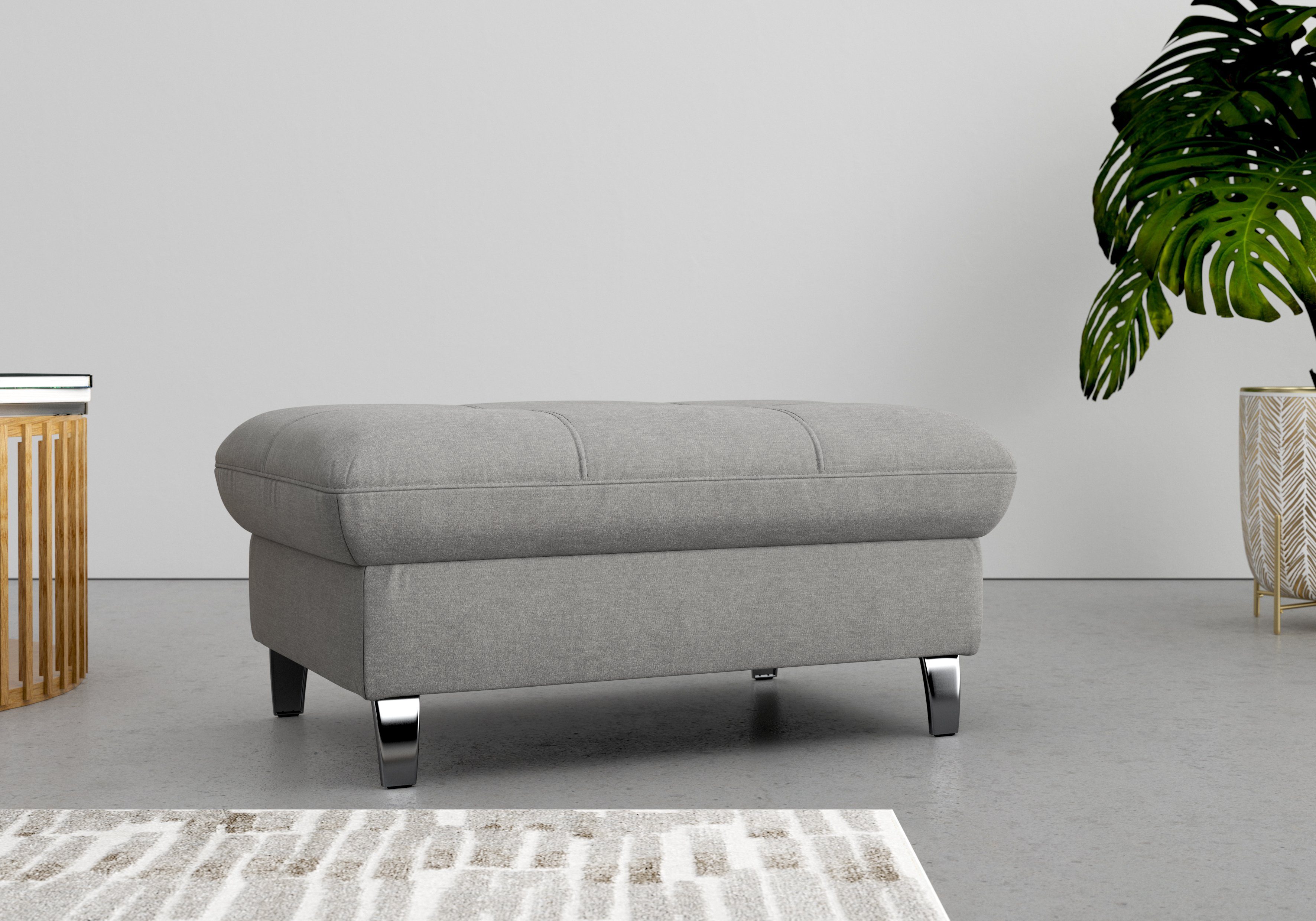 sit&more Hocker met bergruimte Maggiore met bergruimte en moderne metalen poten