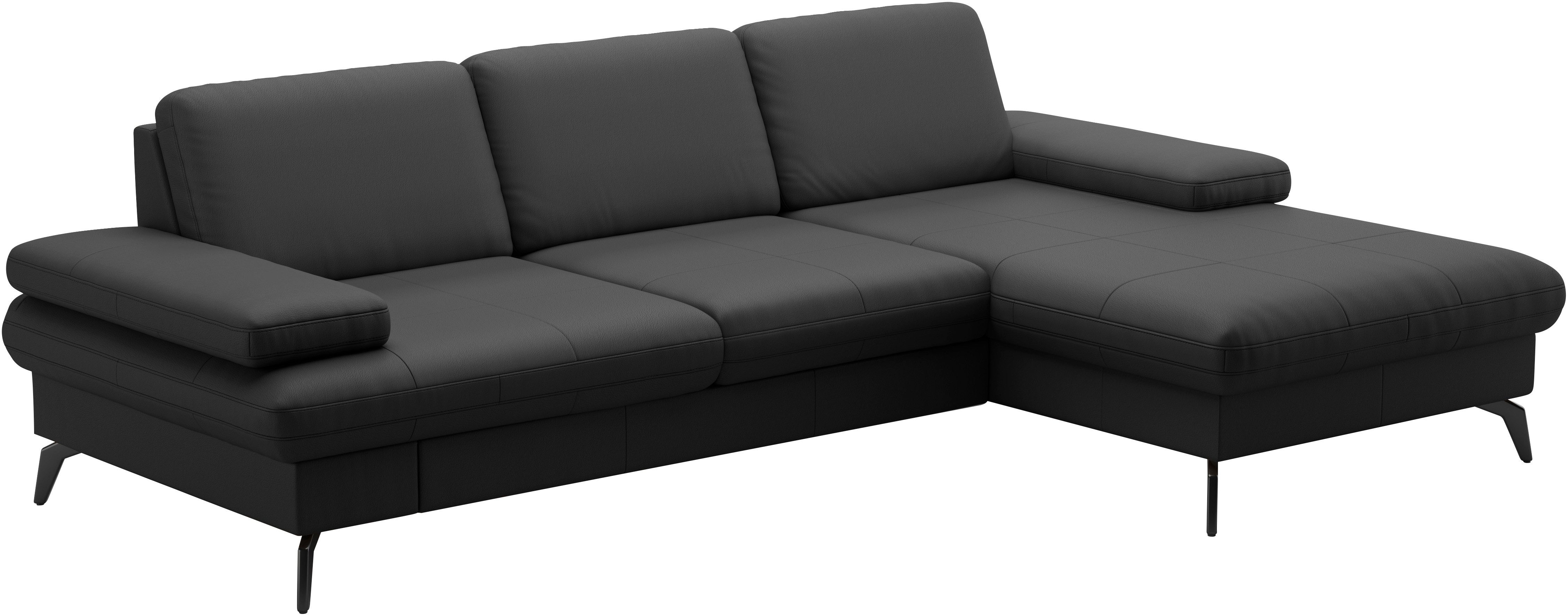sit&more Hoekbank Morris L-vorm, incl. zitdiepteverstelling keuze uit armleuningverstelling, bedfunctie & bedlade