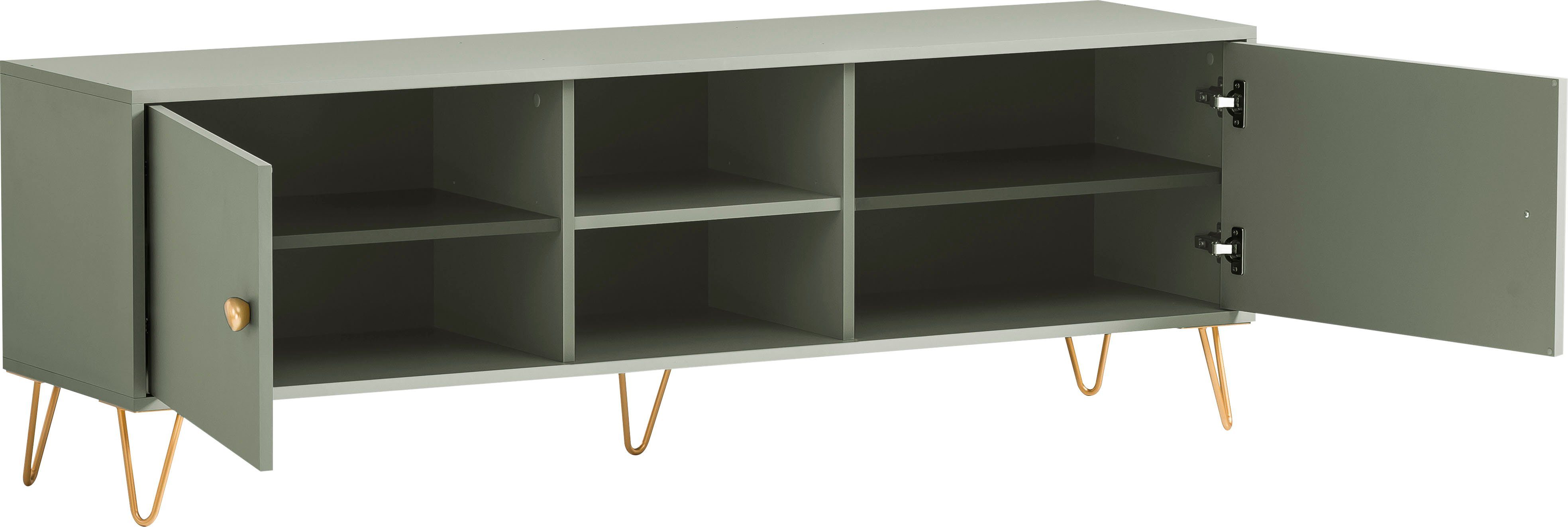 LOOKS BY WOLFGANG JOOP Tv-meubel Looks Organic Met hoogwaardig metalen beslag en soft-closescharnieren