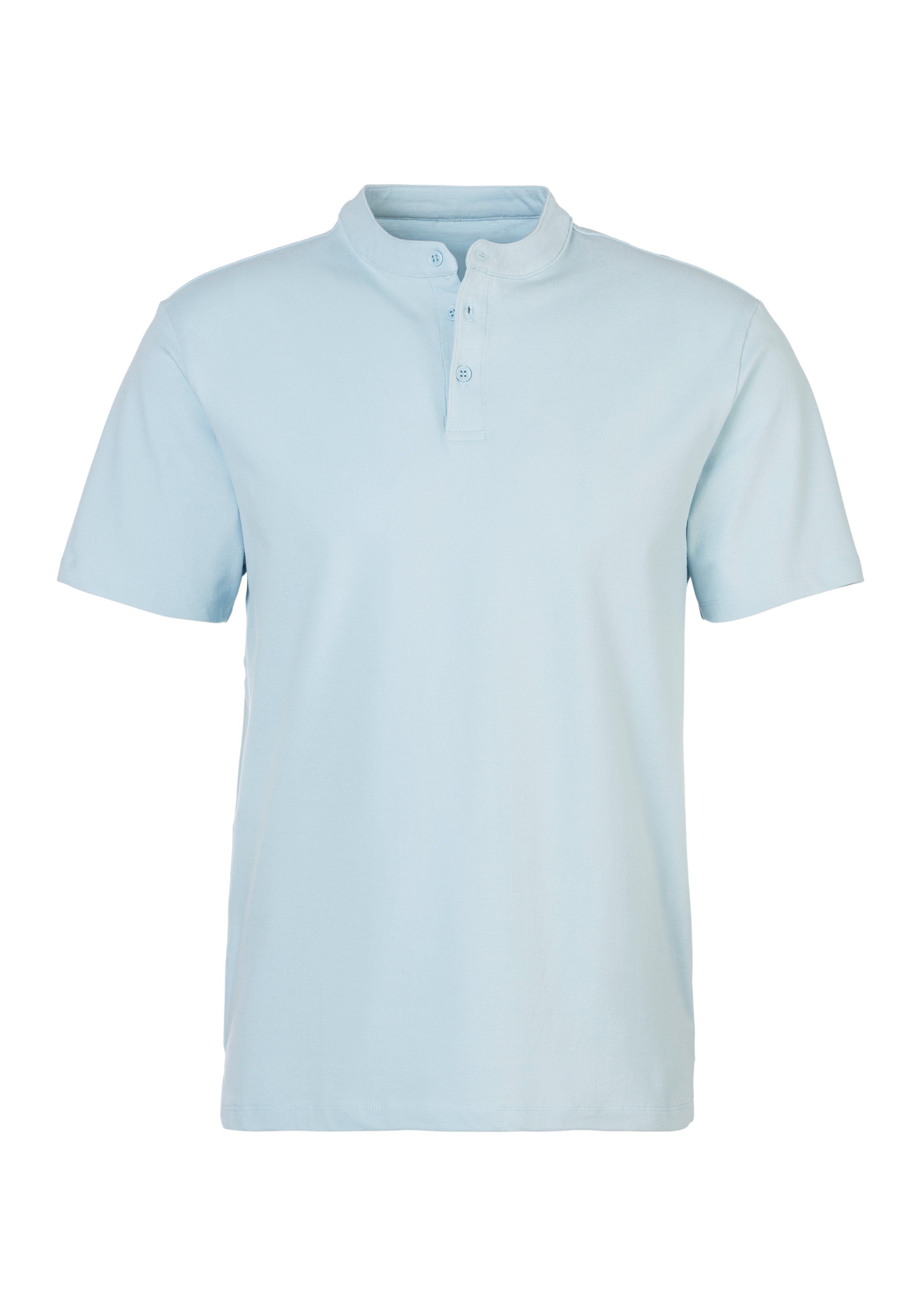John Devin Poloshirt Met opstaande kraag Regular-Fit, van katoen-piqué