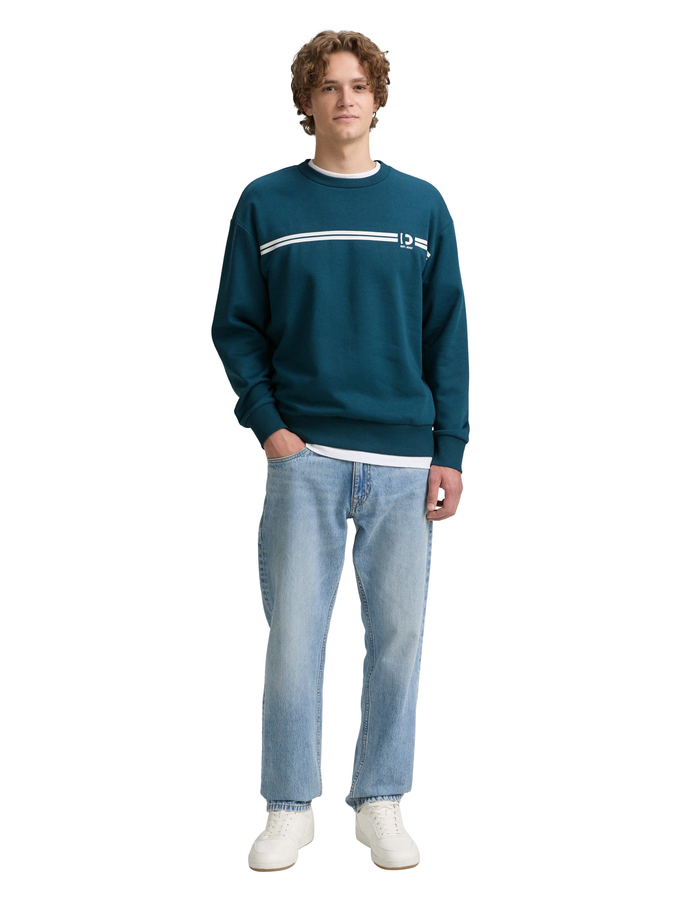 Tom Tailor Denim Sweatshirt met logoprint