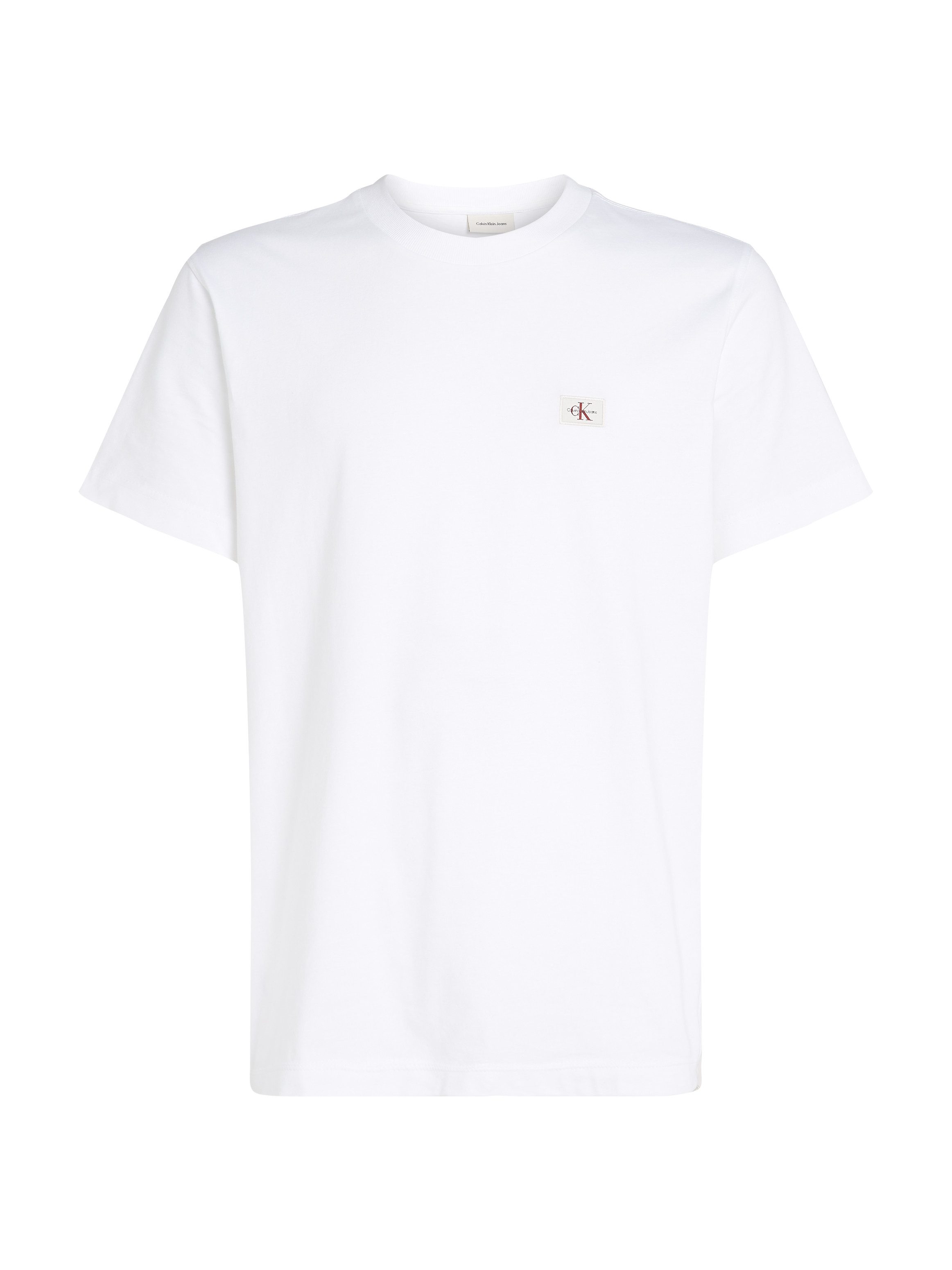 Calvin Klein Shirt met ronde hals WOVEN LABEL REGULAR TEE