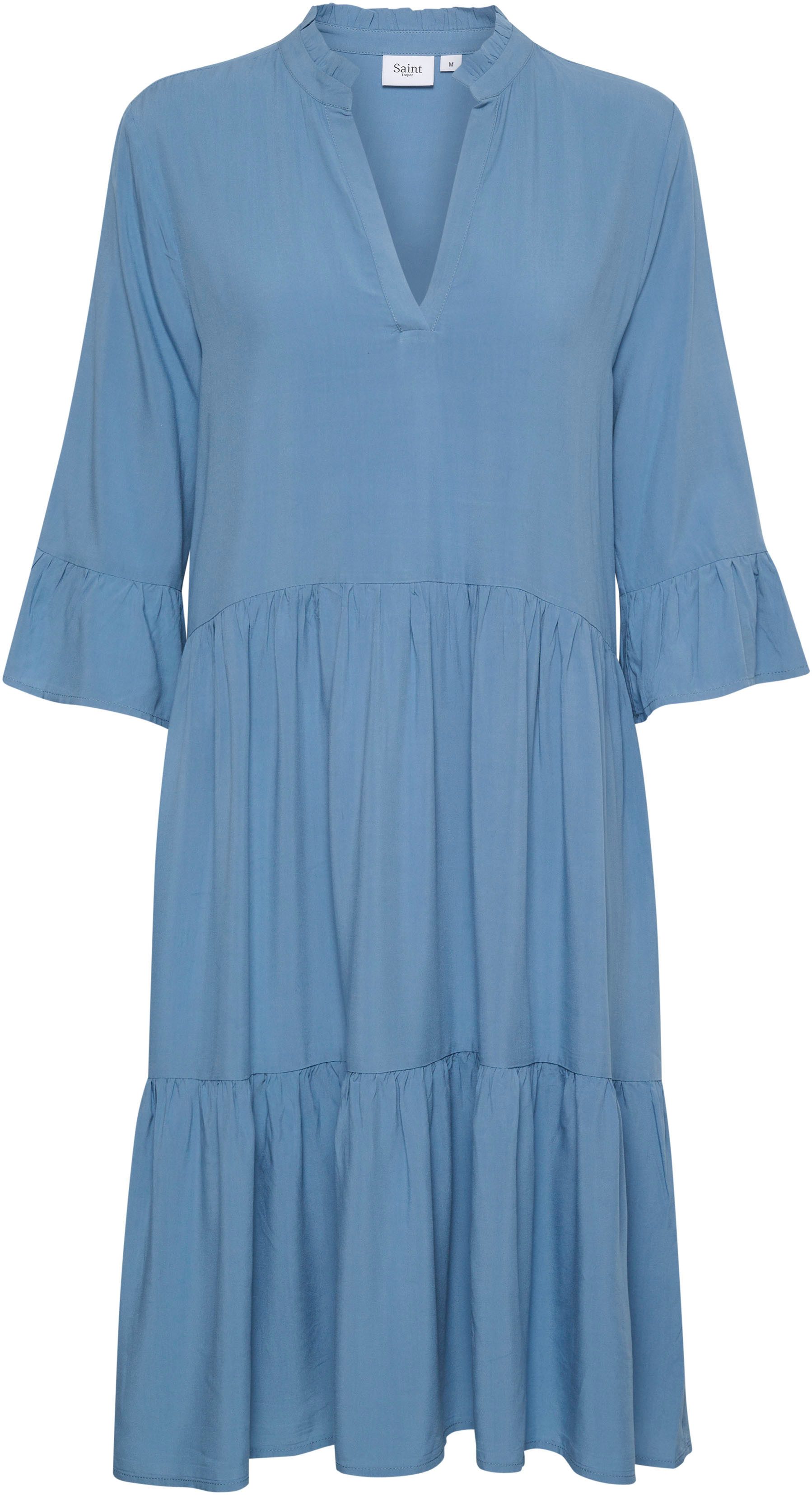 Saint Tropez Blousejurk EdaSZ dress met volants en 3 4 mouwen