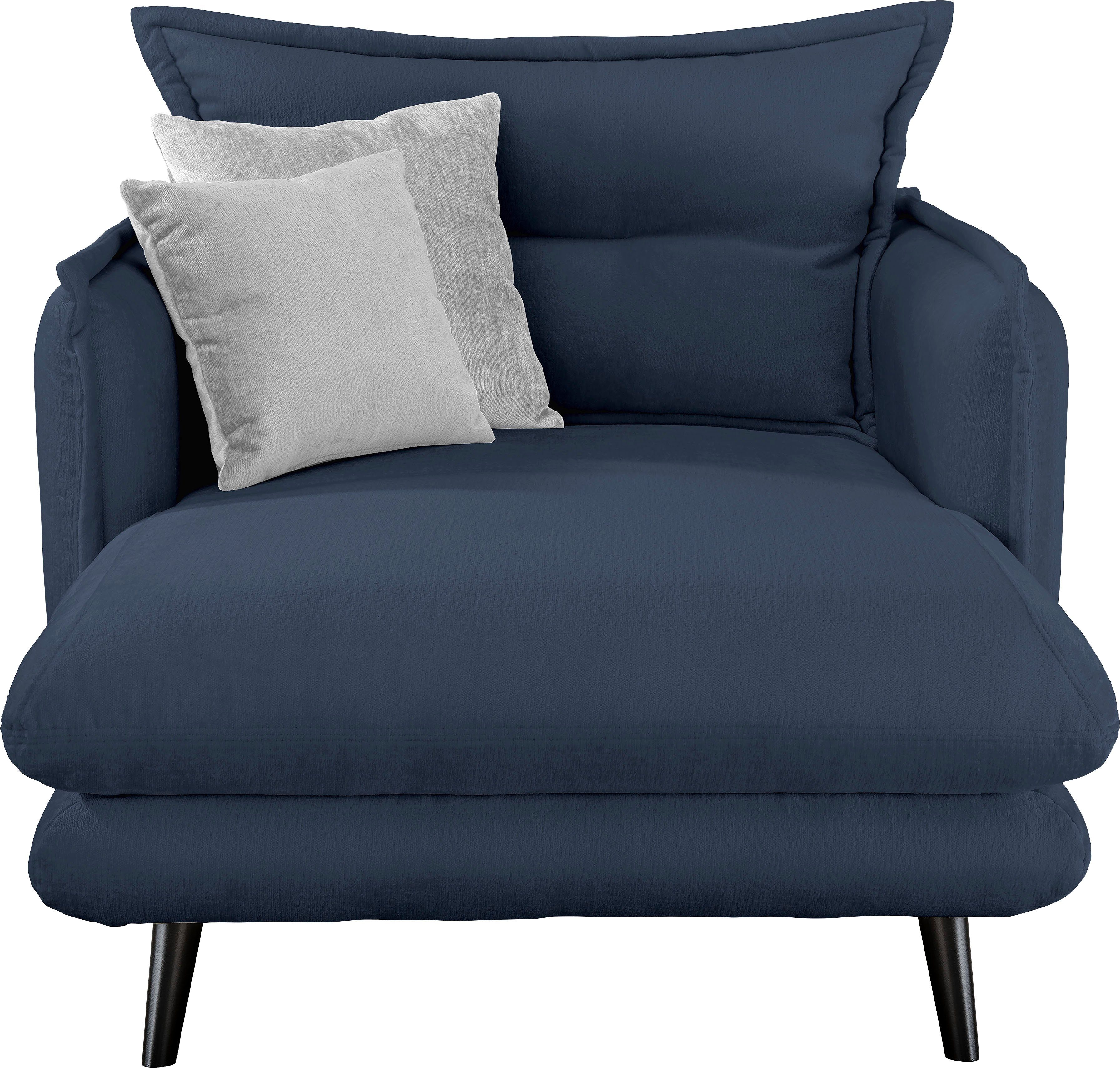 INOSIGN Loveseat LAZIO moderne fauteuil met een comfortabele bekleding, 2 stuks decoratieve sierkussens