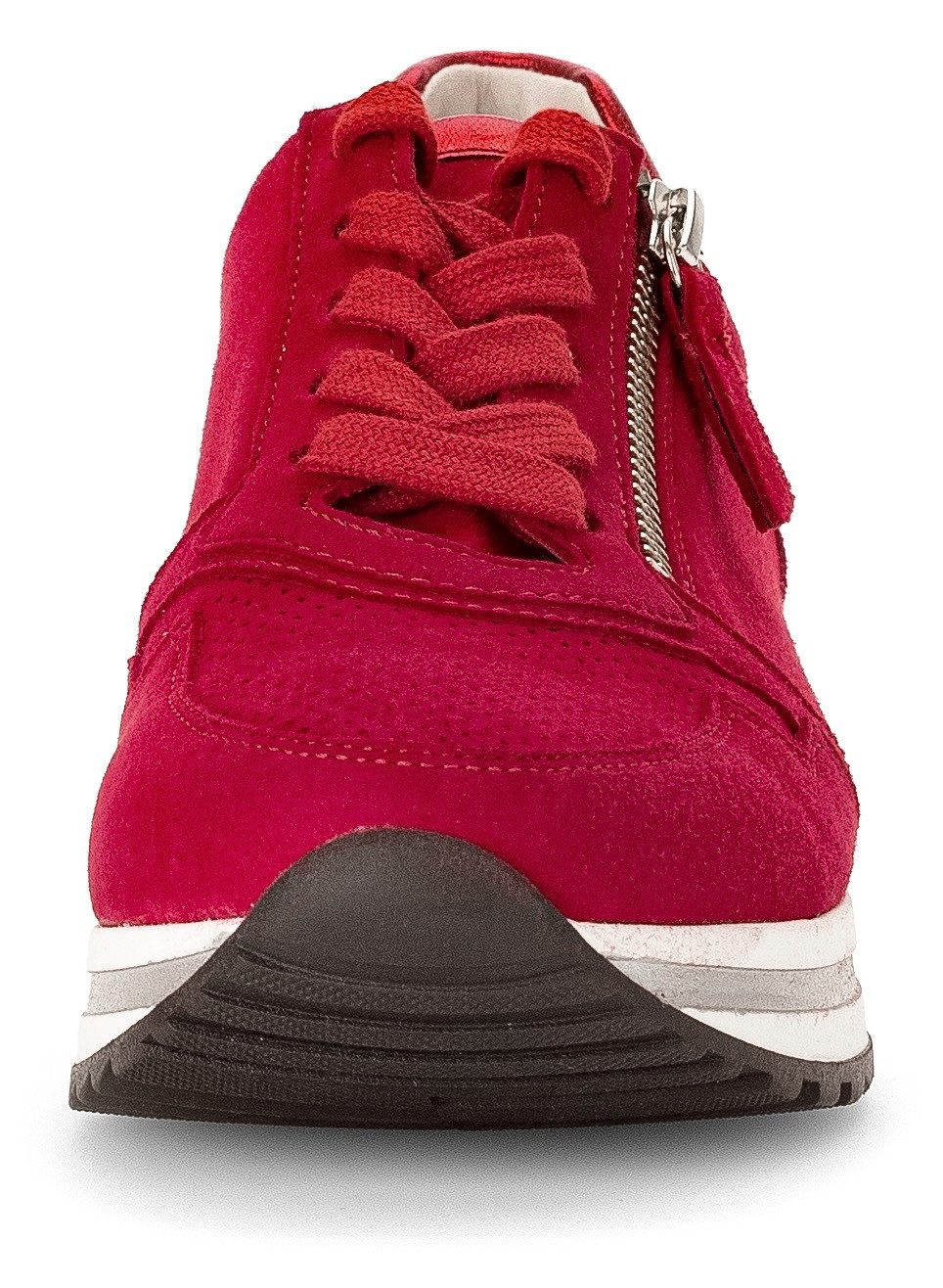 Gabor Sneakers met sleehak Turijn , vrijetijdsschoen, lage schoen, veterschoen, met verwisselbaar voetbed, h-breedte