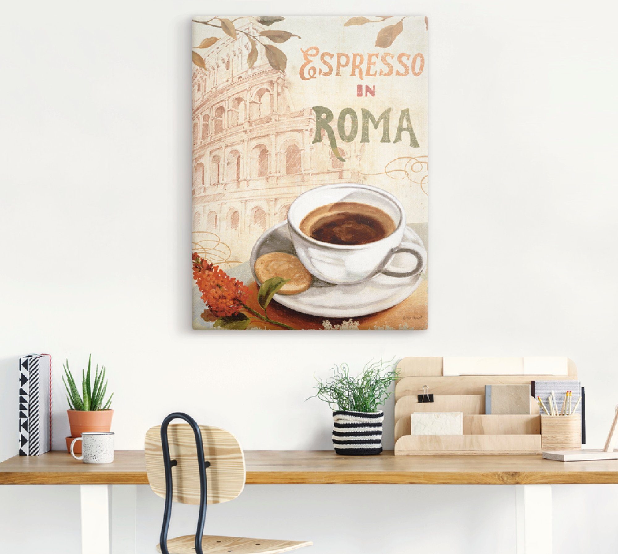Artland Artprint Koffie in Europa III als artprint op linnen, muursticker in verschillende maten