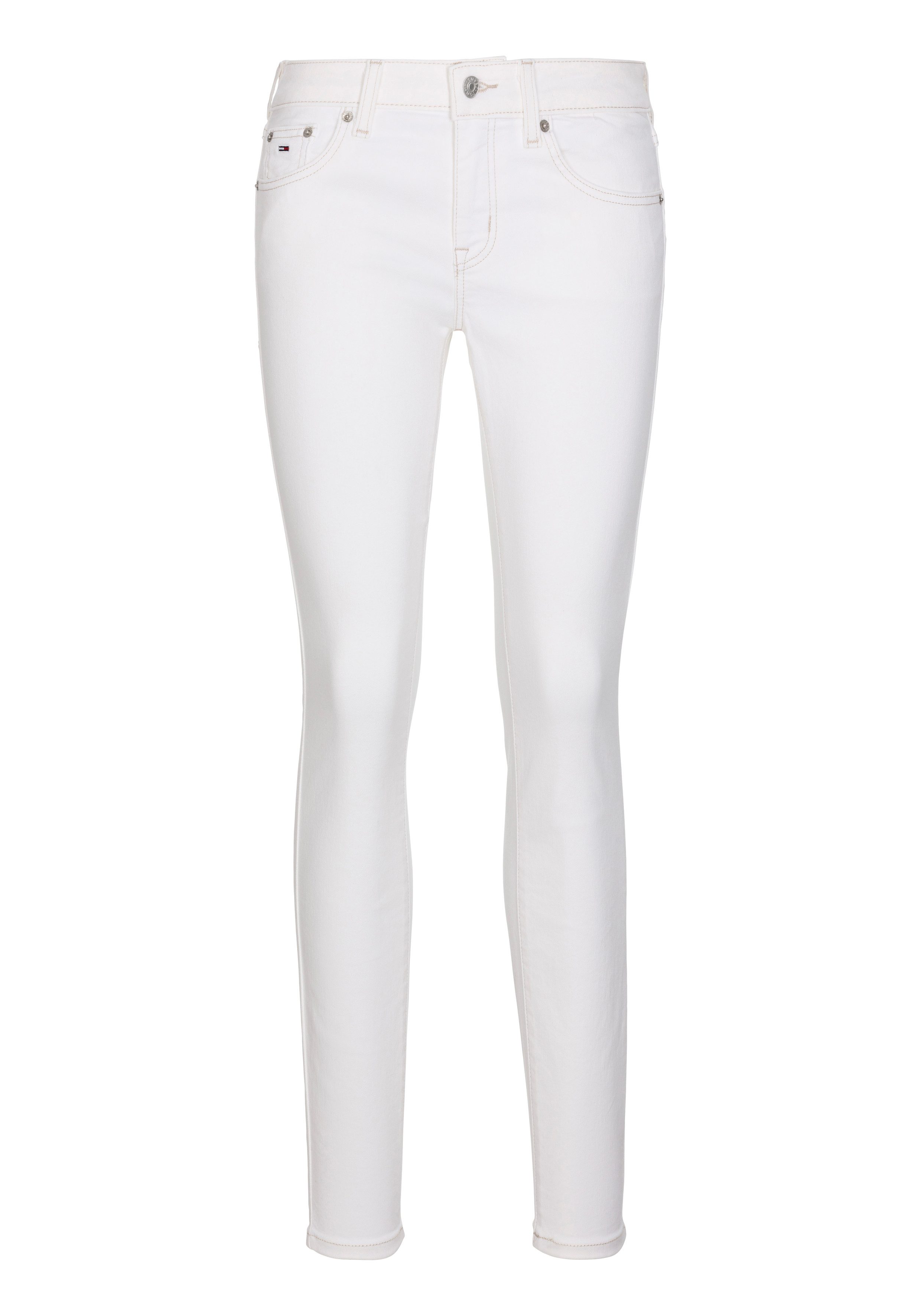 TOMMY JEANS Skinny fit jeans Sophie Low Waist Skinny met logo-badge, in enkel-lengte