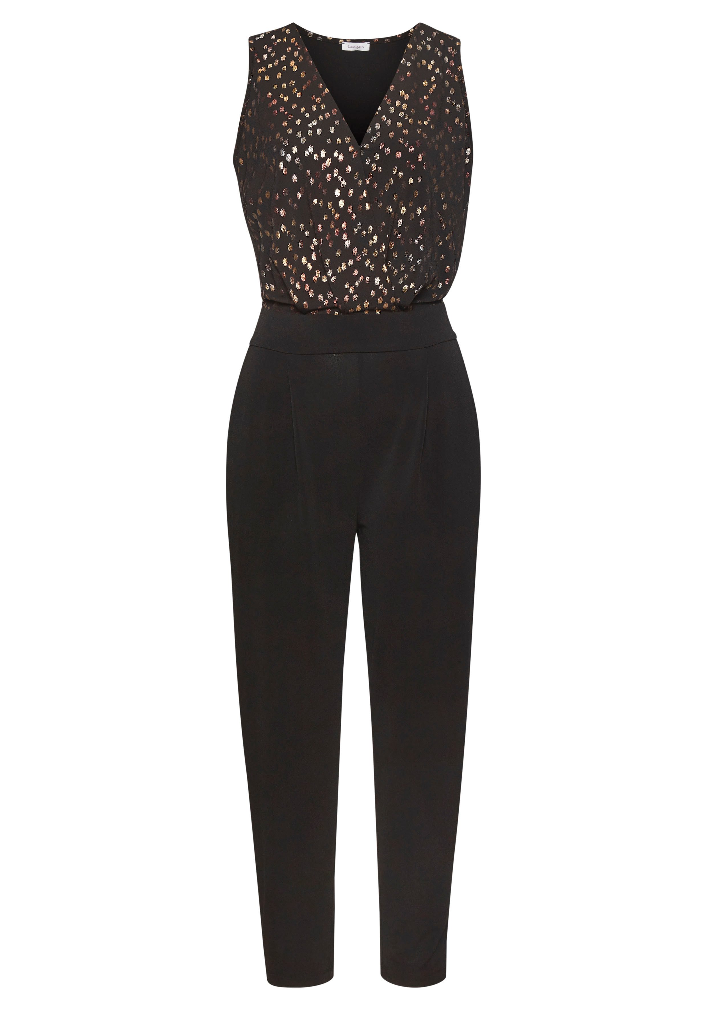 Lascana Jumpsuit met bedrukt bovenstuk, elegante jumpsuit, business-look, feestelijk