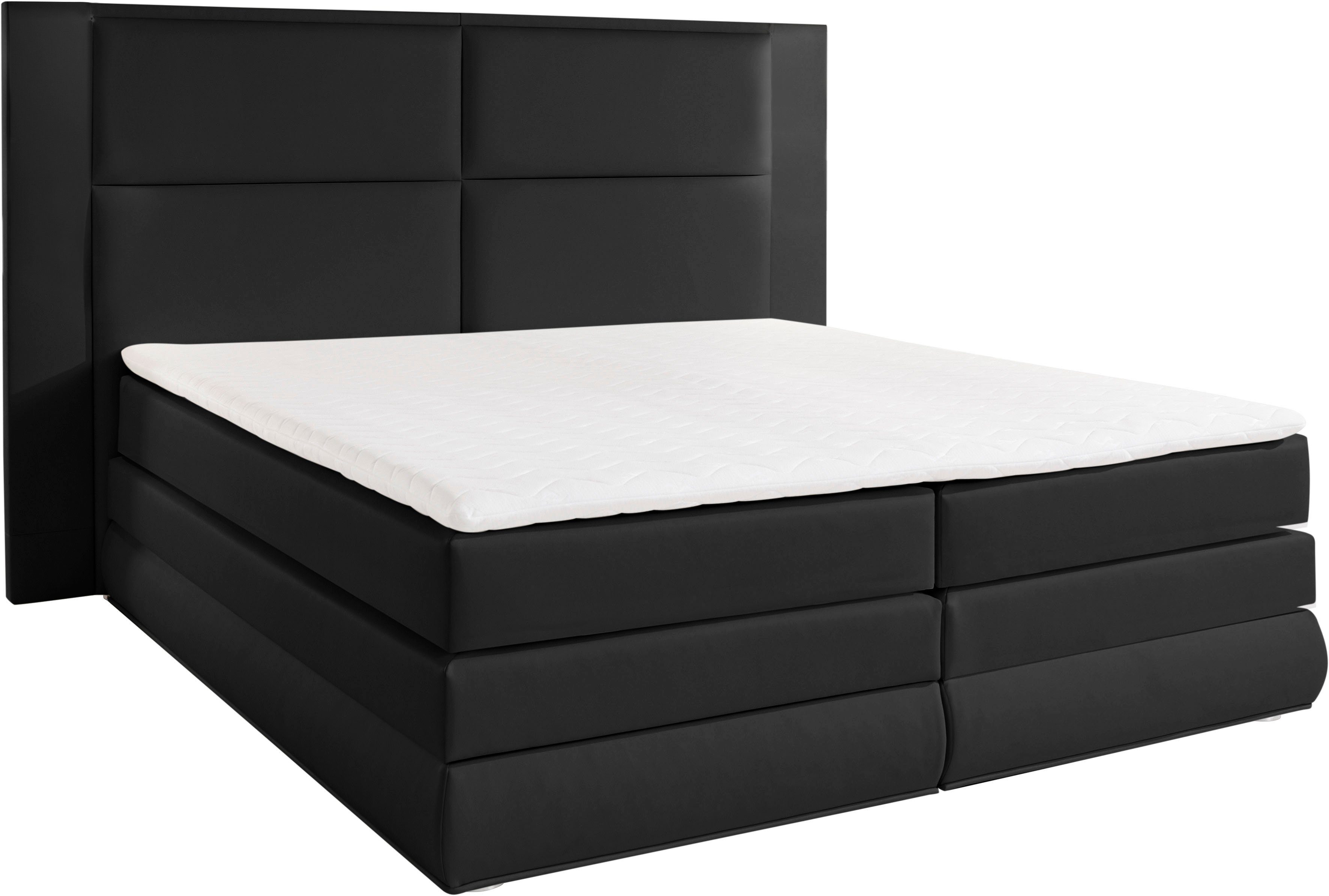 COLLECTION AB Boxspring Copenhagen inclusief bedkist, topmatras, naar keuze met ledverlichting