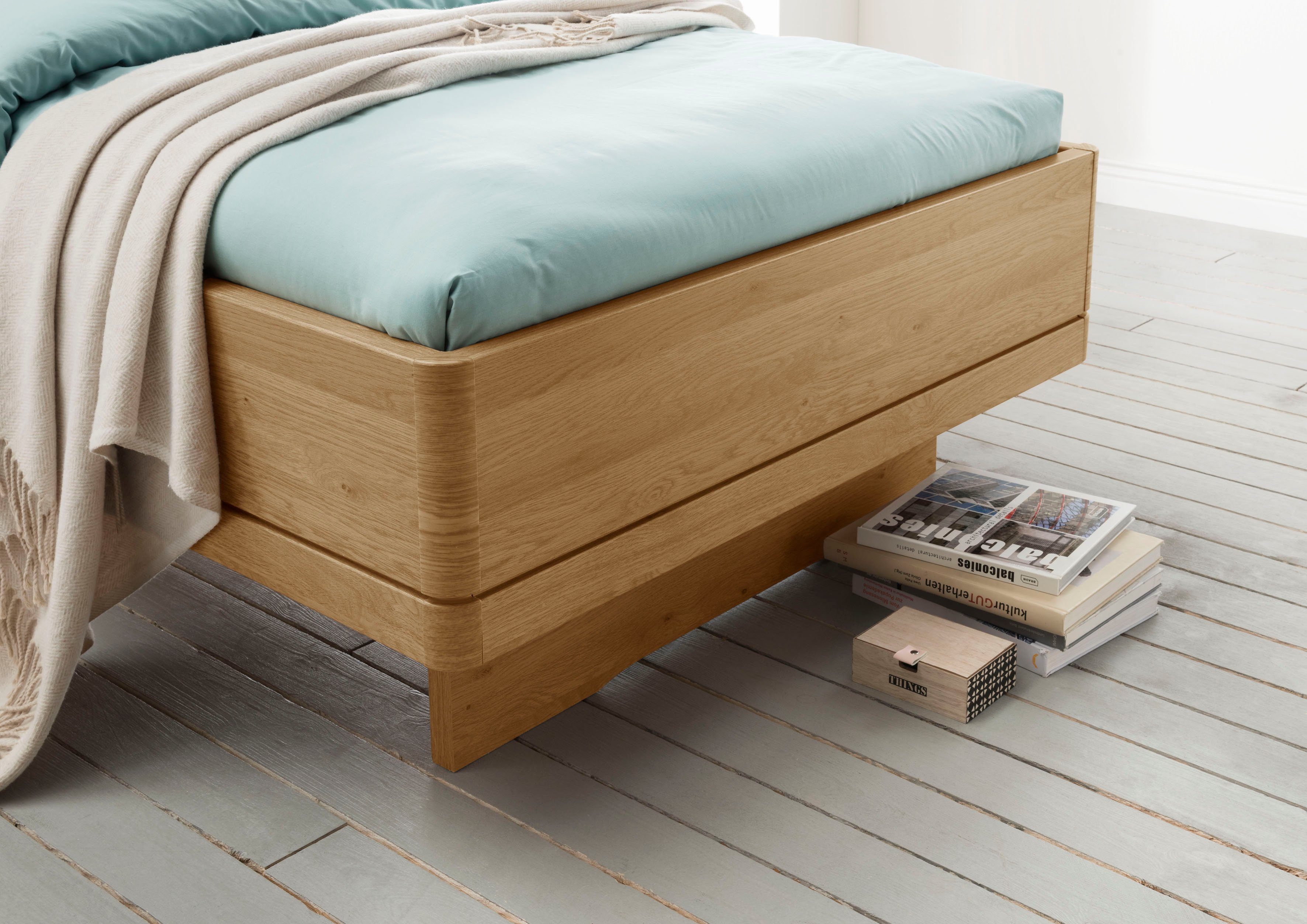 WIEMANN Bed Kiruna, Made in Germany, elegant en stijlvol in comforthoogte met 4-voudig verstelbare lighoogte