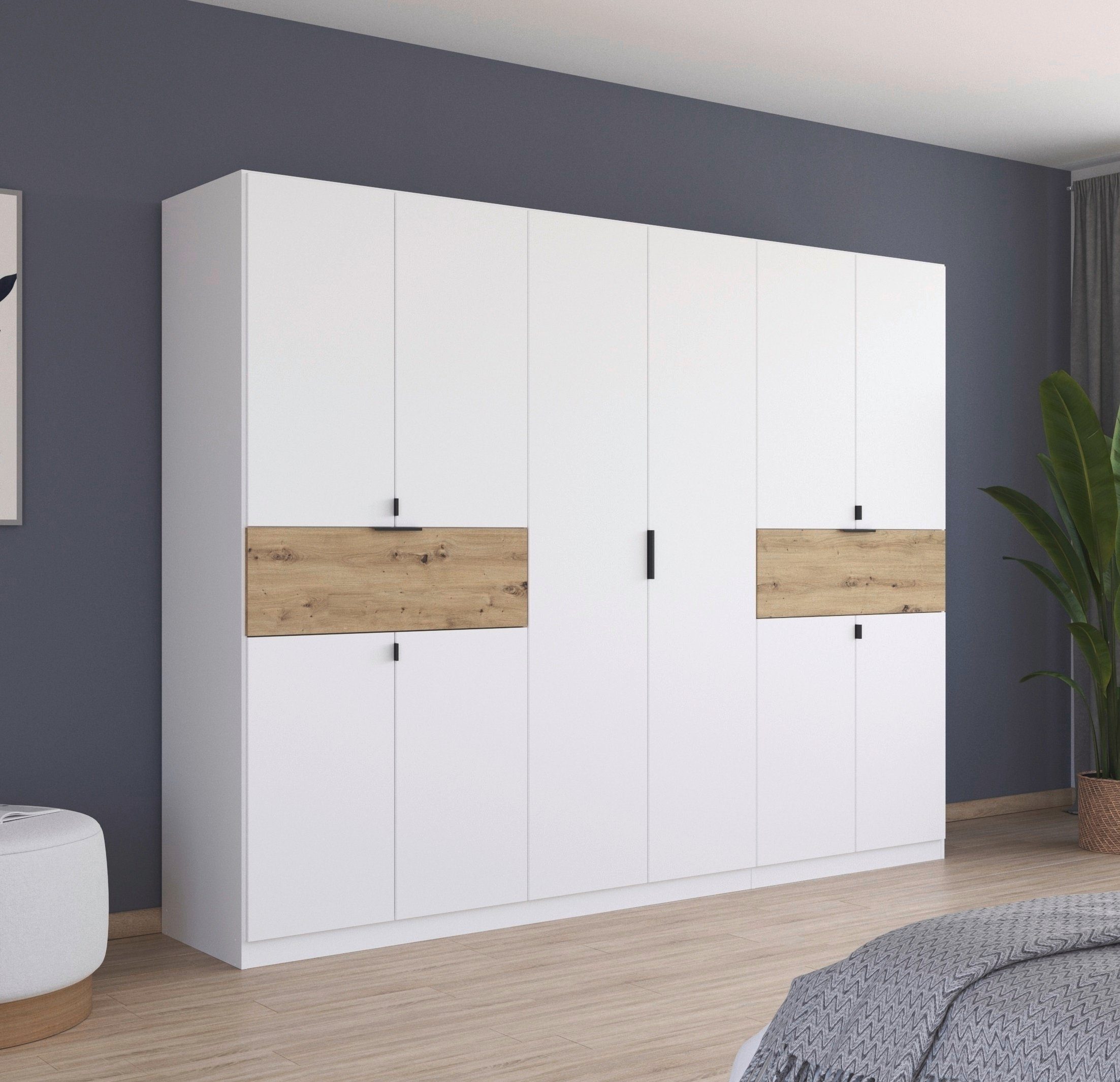 rauch Draaideurkast Kledingkast kast garderobe waskast TICAO met 2 ruime lades, veel opbergruimte made in germany