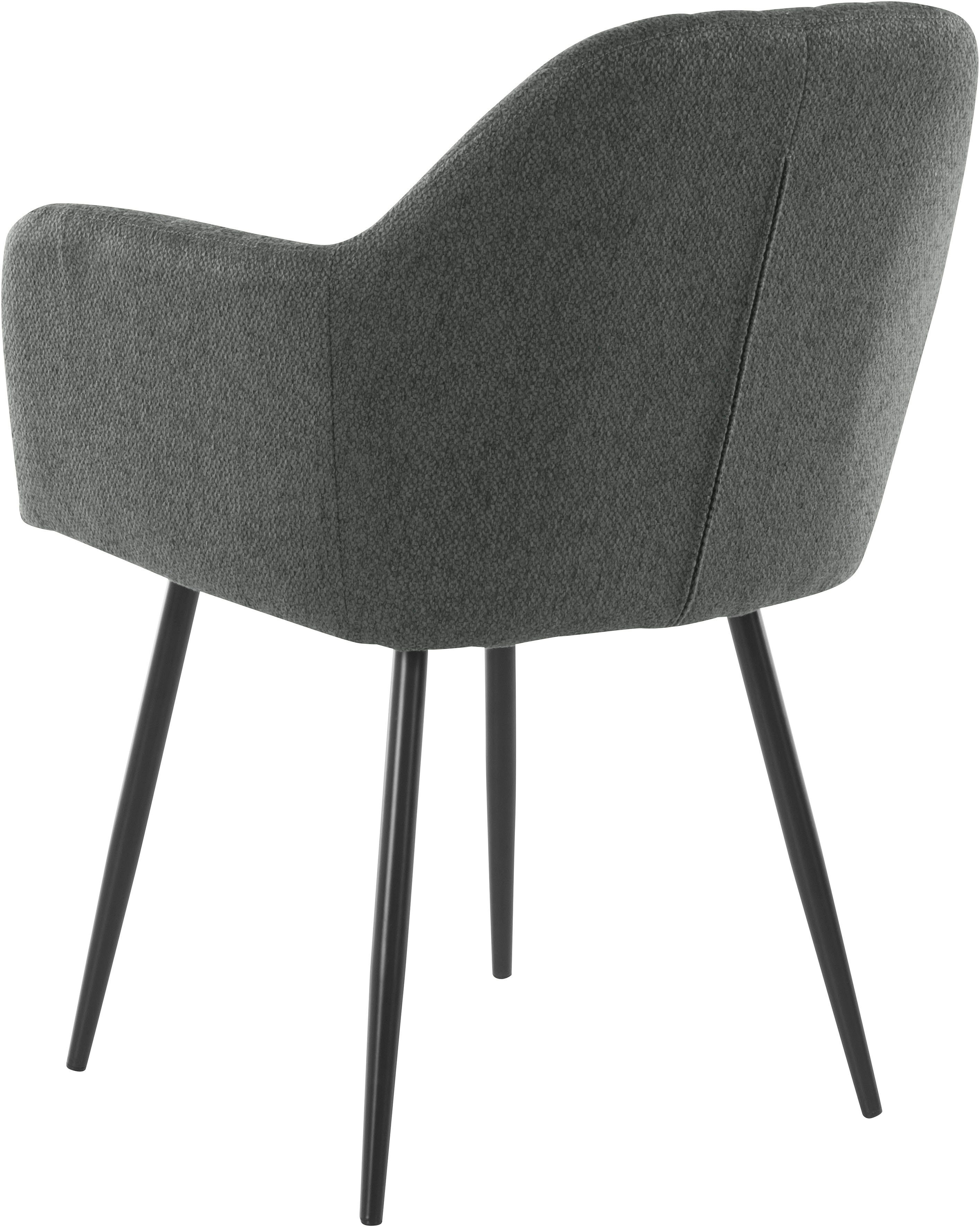 HELA Stoel met armleuningen Carla comfortabele fauteuil, kuipstoel (set)