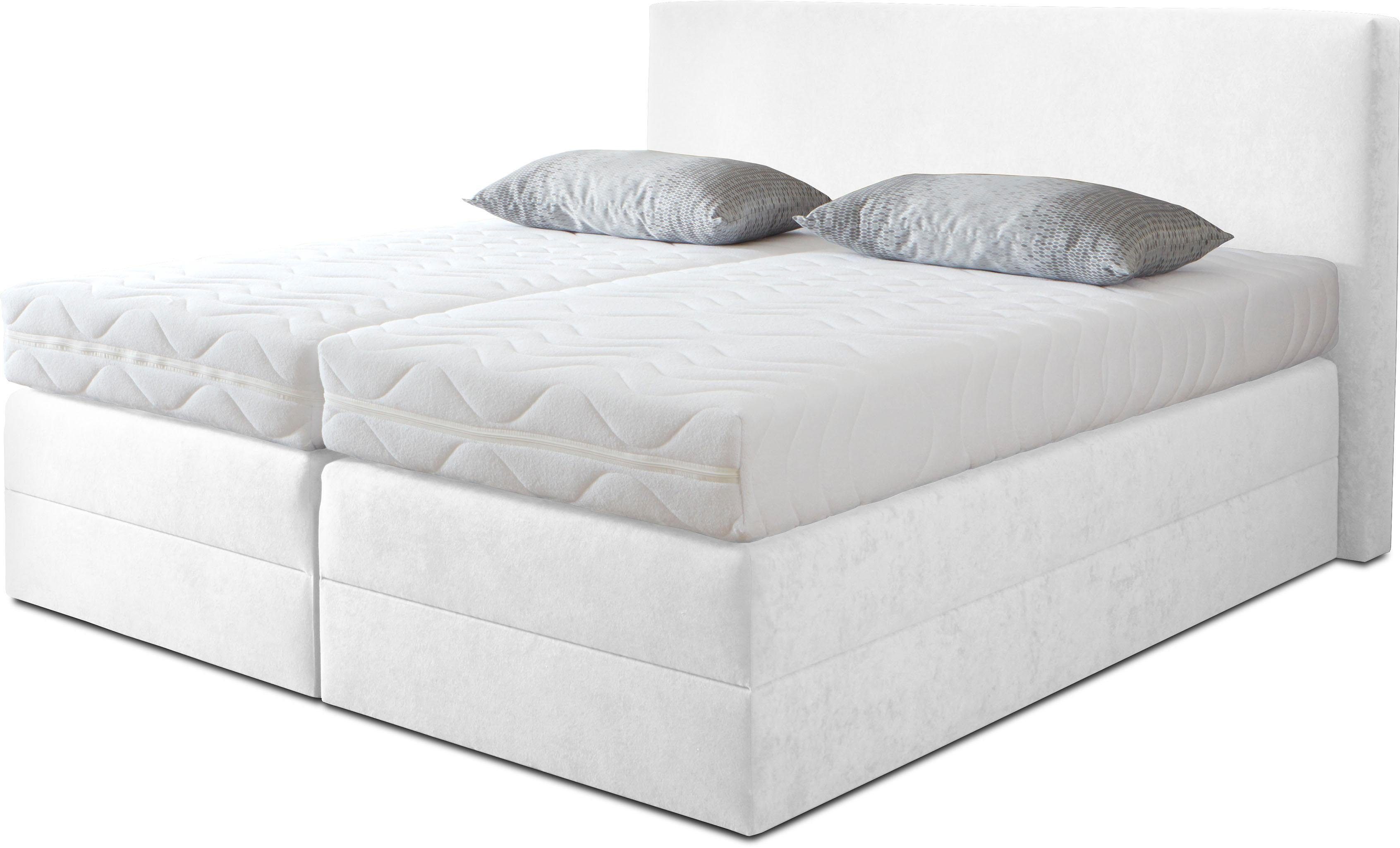 Westfalia Polsterbetten Boxspring naar keuze met topmatras van koudschuim boxsprings wit