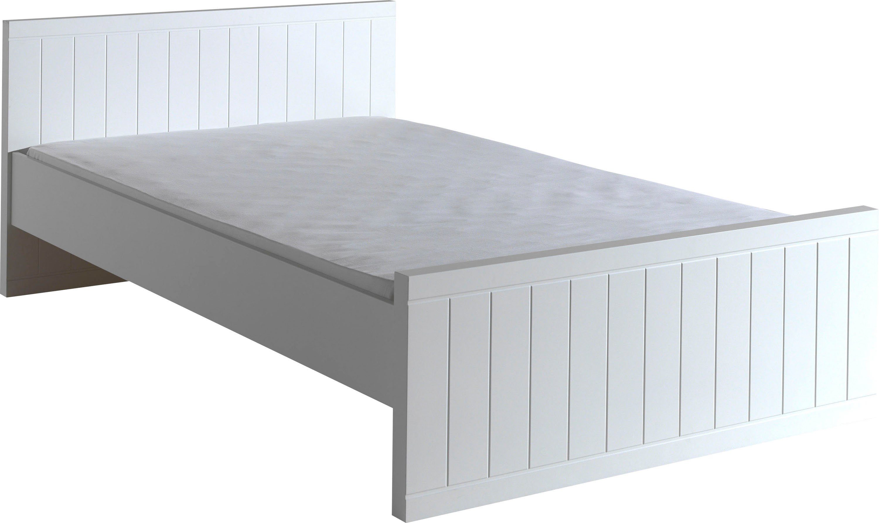 Vipack 1-persoonsledikant Moderne 1-persoons met 120 x 200 cm ligoppervlak, wit gelakt