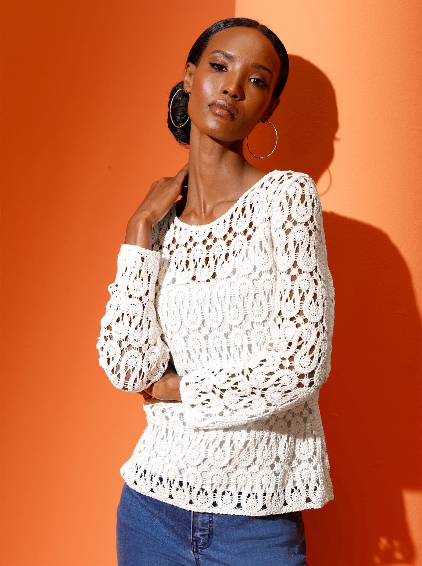 Creation L Ajourtrui Modal-mix Pullover