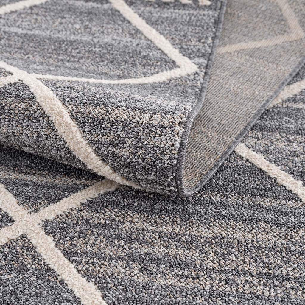Carpet City Vloerkleed Art 2645 Korte pool, ruiten-look, ideaal voor hal & entree