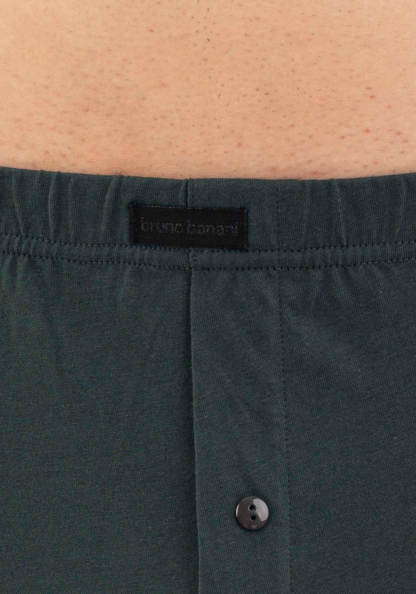 Bruno Banani Wijde boxershort Loose fit met knoopsluiting (2 stuks Set van 2)