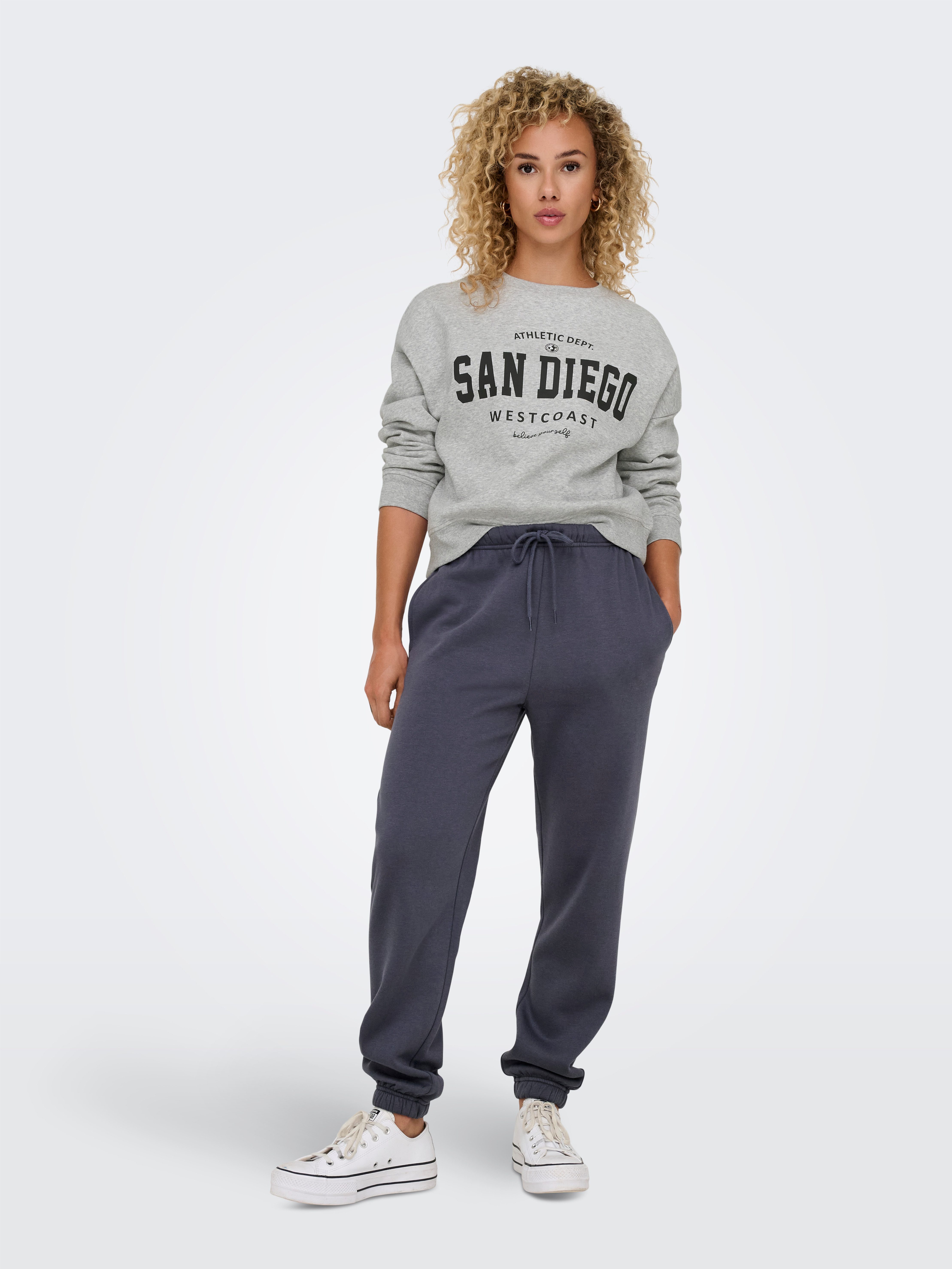Only Sweatshirt ONLSWEAT L S CREW OVERSIZE STATE SWT