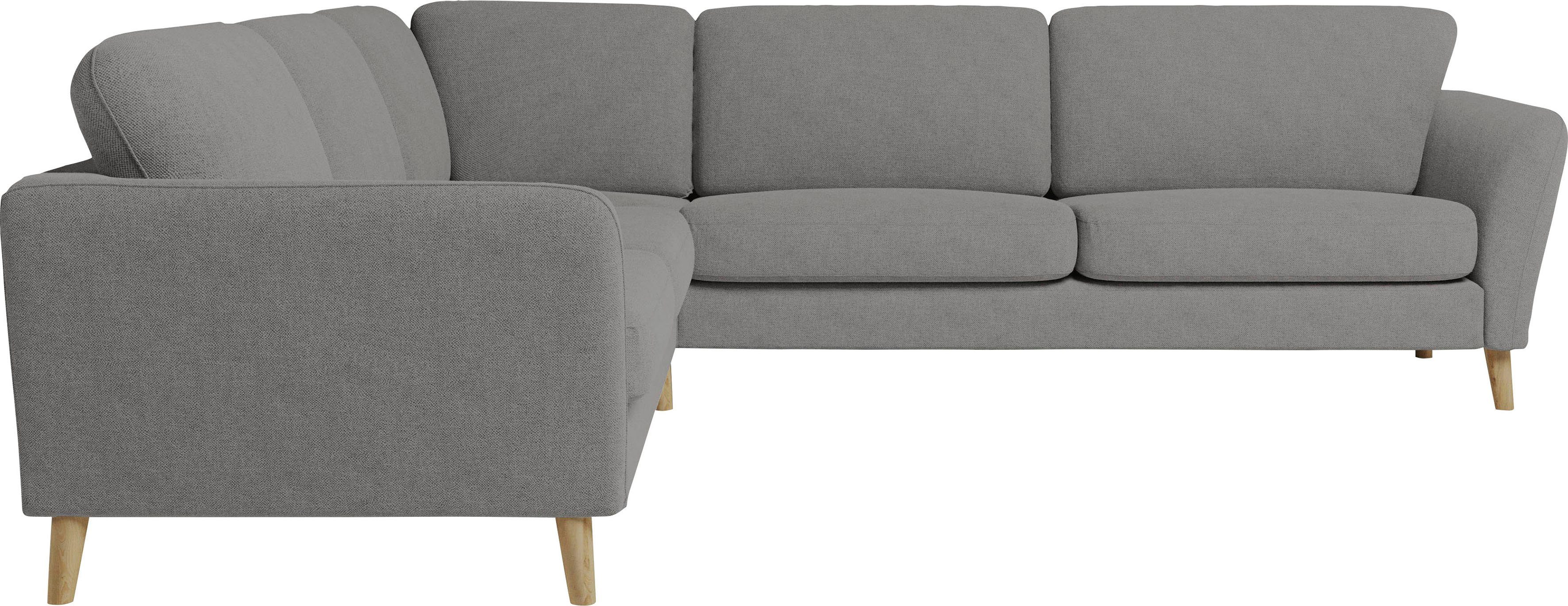 Home affaire Hoekbank MARSEILLE 278/278 cm, L-vorm, geweven stof, vlakke weefsel, viltlook