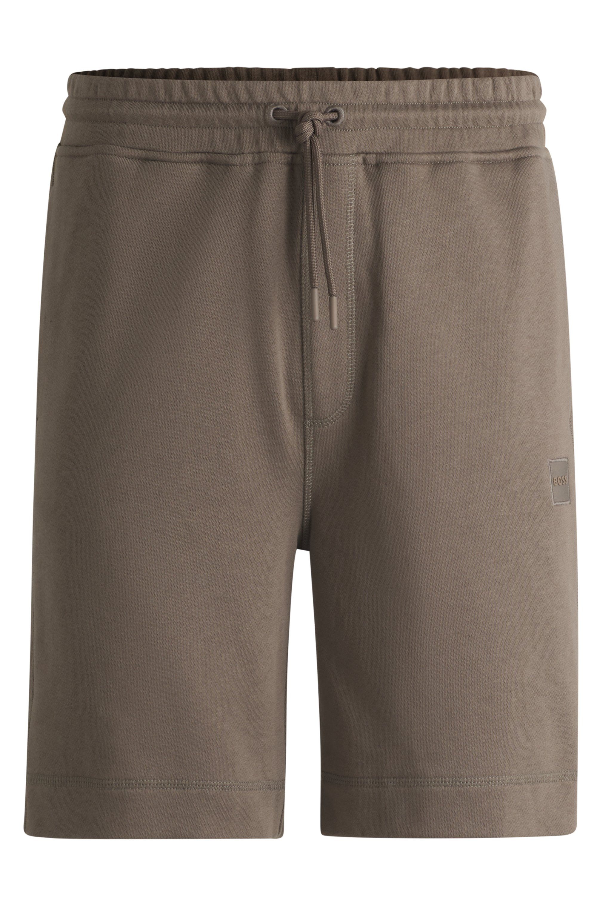 Boss Orange Sweatshort Sewalk met boss-merklabel