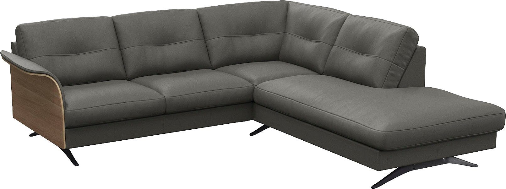 FLEXLUX Hoekbank Glow, super comfortabel door hoogwaardige zitconstructie met binnenvering, L-vorm