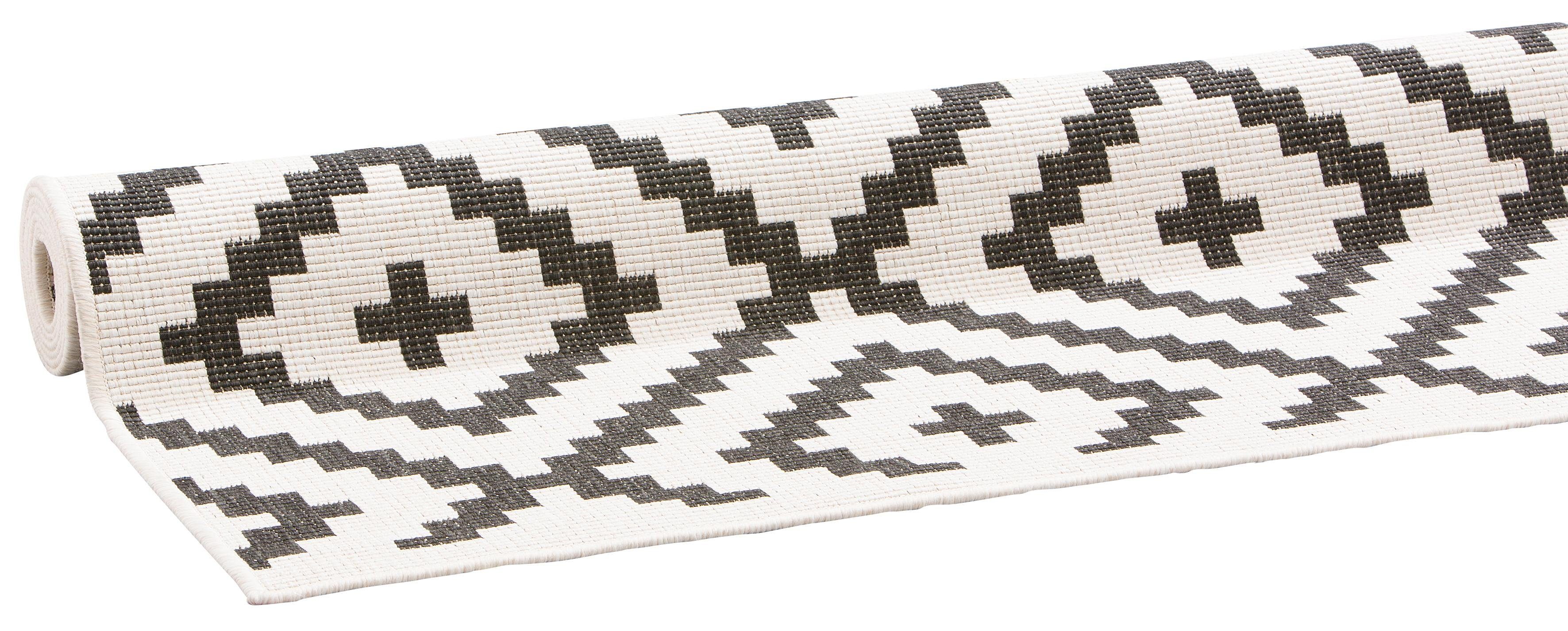 my home Vloerkleed Ronda tweezijdig te gebruiken kleed Sisal-look, platweefsel, in- en outdoor, geometrisch boho design