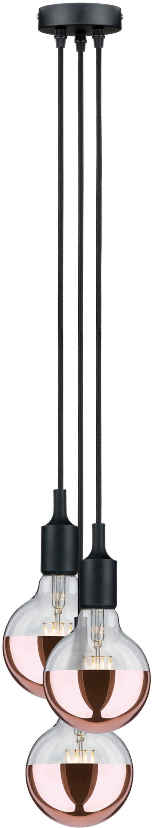 Paulmann Hanglamp Neordic Ketil max. 3x60W Zwart 230V Silikon/Kunststof (1 stuk)