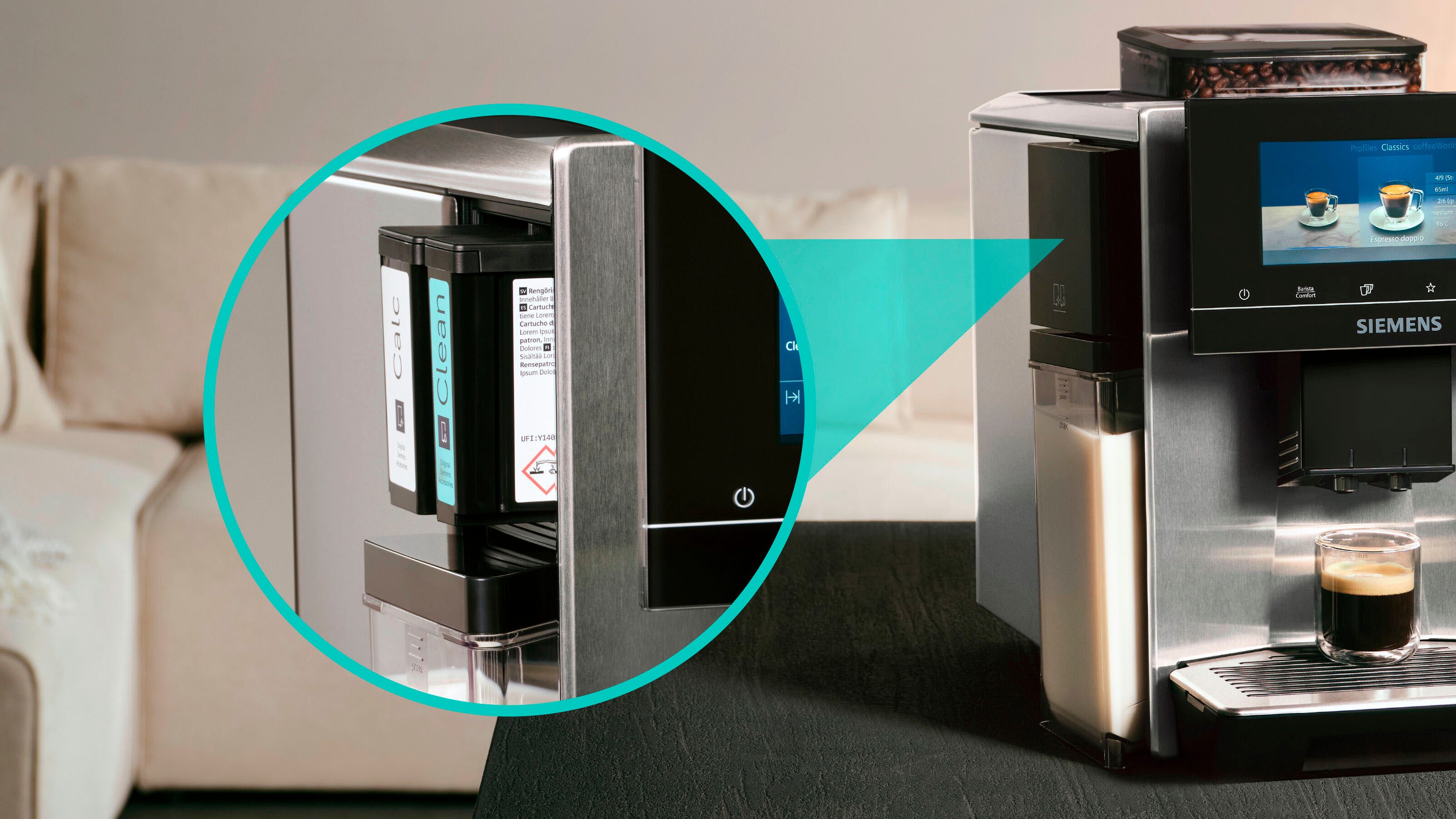 SIEMENS Volautomatisch koffiezetapparaat EQ900 plus TQ903DZ3, auto. reinigen/ontkalken, Cold Brew, Barista-modus