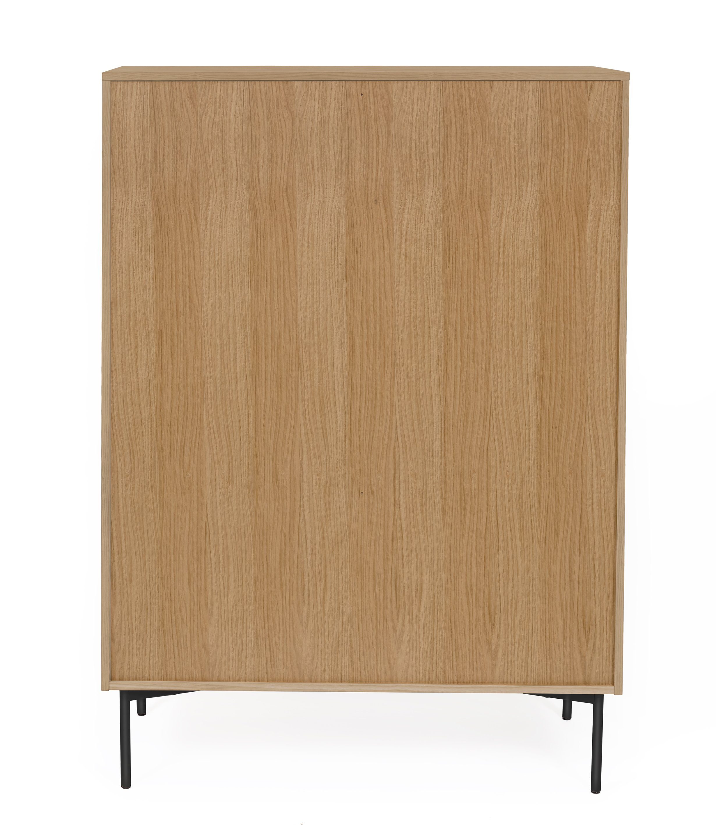 Woodman Highboard Commode met eiken fineer, in Scandinavisch ontwerp