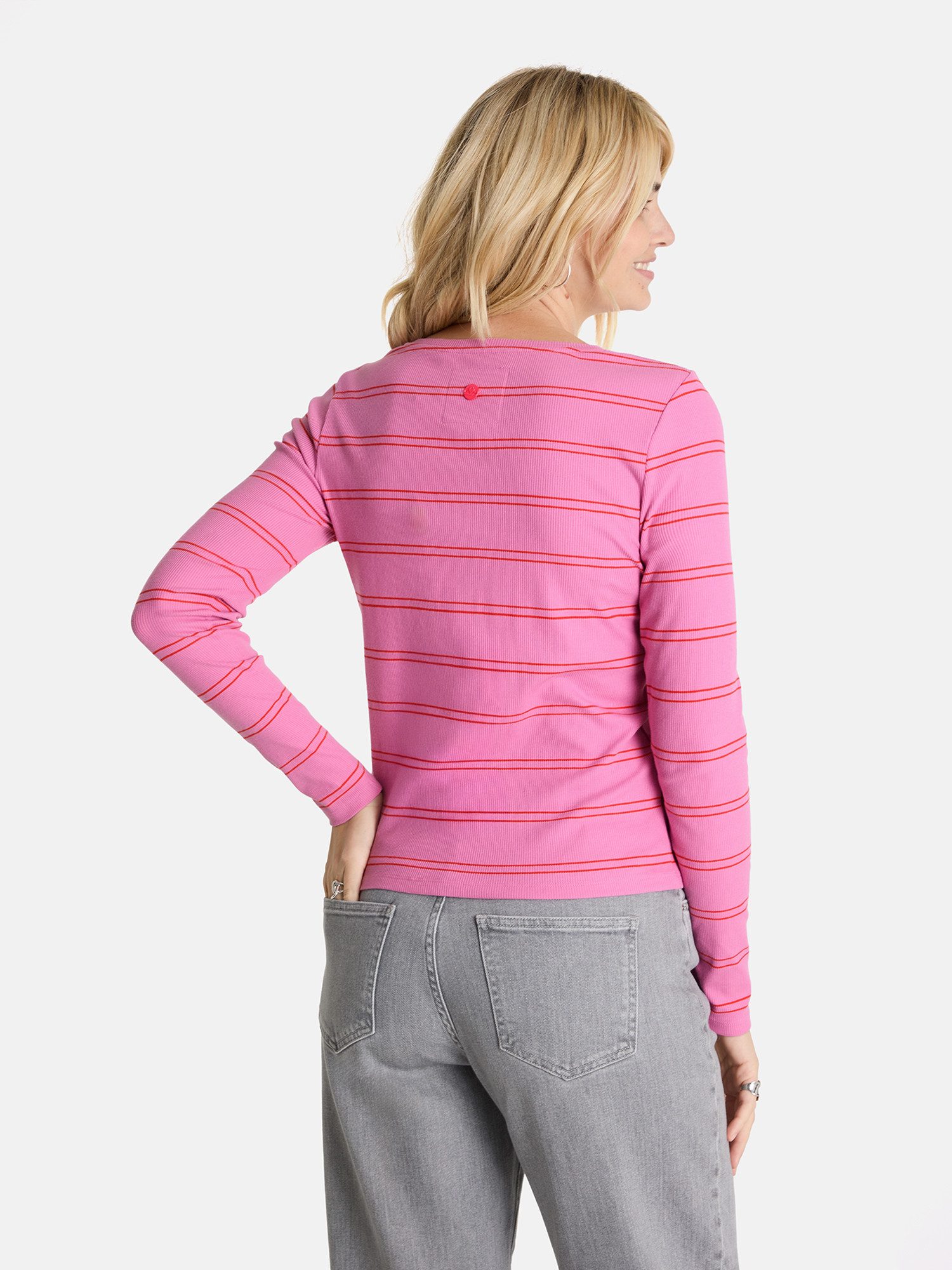 Lieblingsstück Shirt met lange mouwen SinaL met hartmotief en strepen