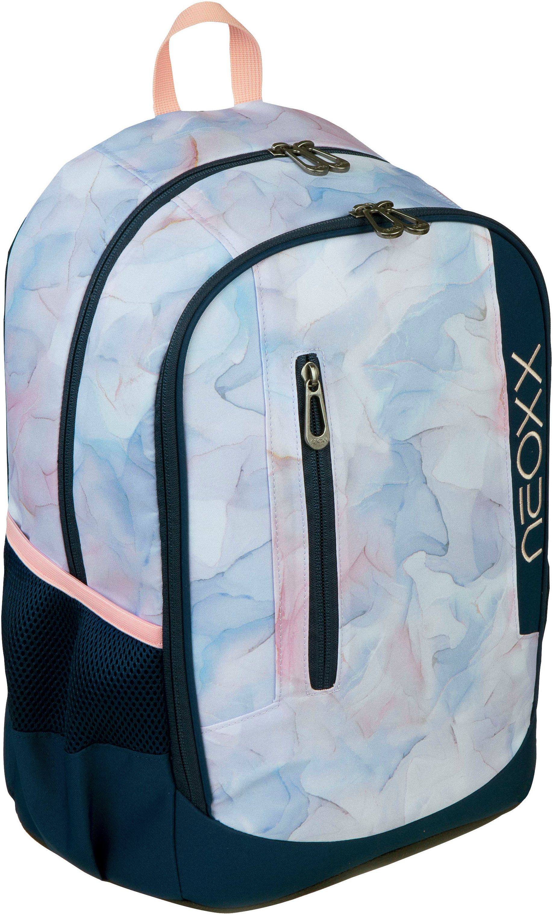 neoxx Schoolrugzak Flow, Dreaming of Pastel gedeeltelijk van gerecycled materiaal