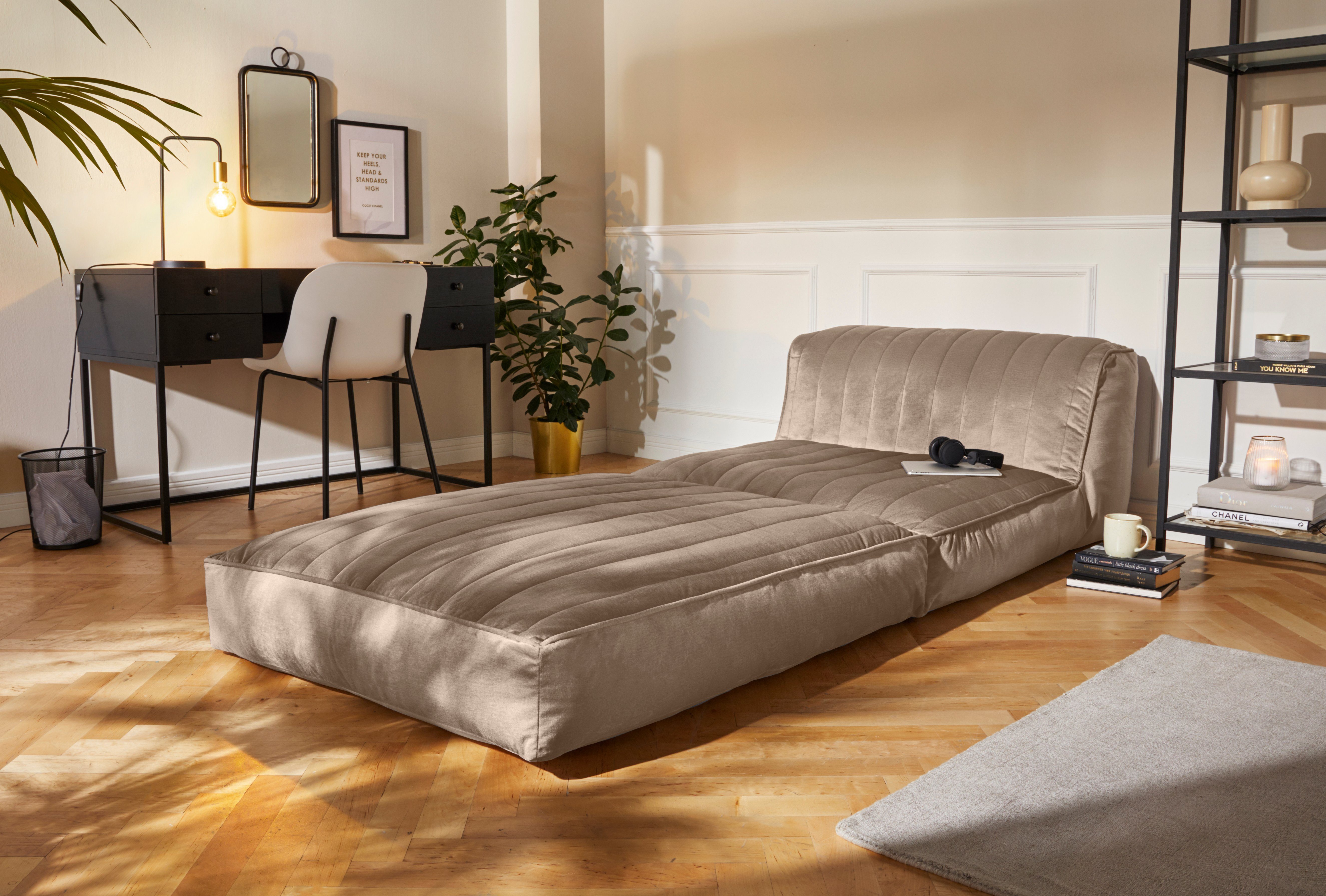Leonique Relaxfauteuil POLLY Loungestoel met slaapfunctie, perfect als logeerbed, divan
