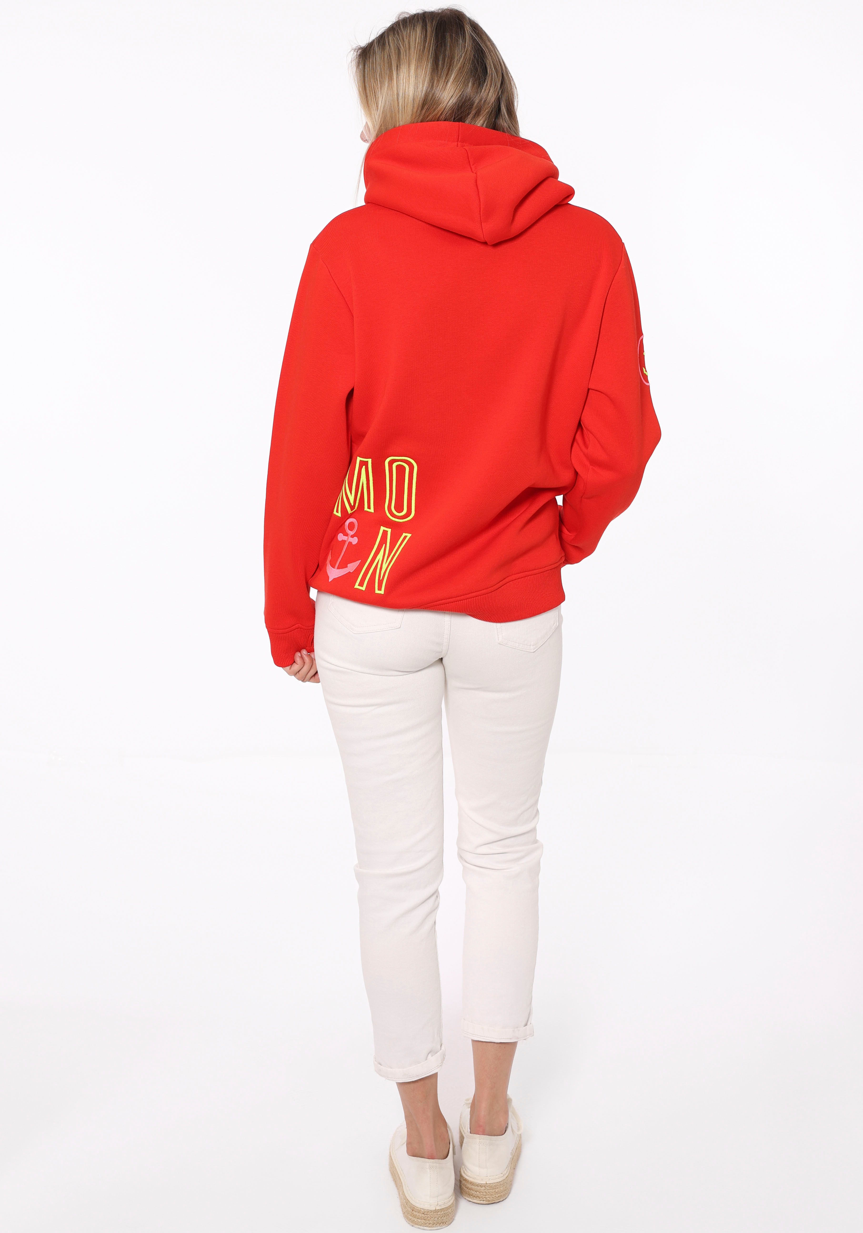 Zwillingsherz Hoodie Limited Edition met capuchon, geborduurd "moin" en ankerontwerp, exclusief bij otto