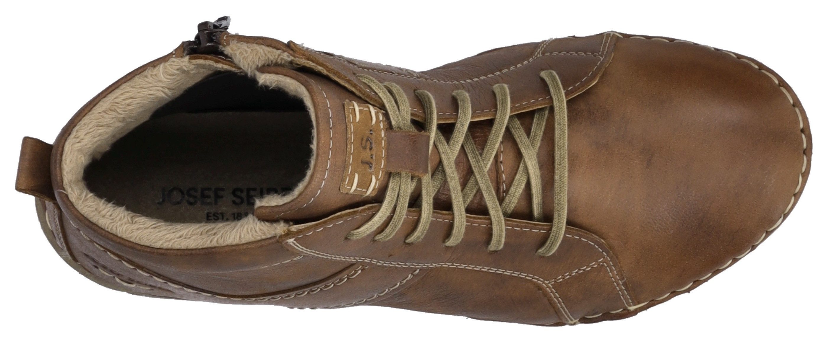 Josef Seibel Veterlaarsjes Felicia 01 Veterschoenen, sneakers, vrijetijdsschoen met modieuze siernaad