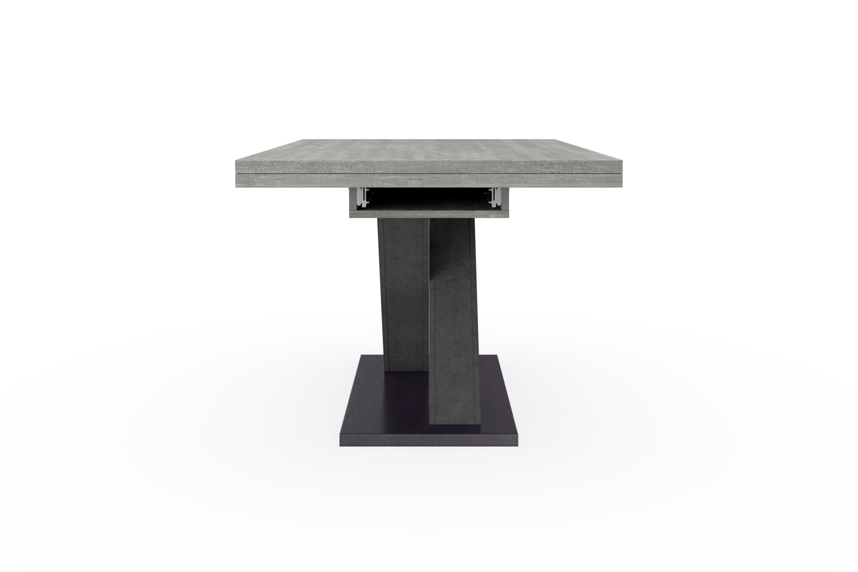 Mäusbacher Eettafel Comfort tafel TOPSELLER! Mäusbacher eettafel met X-frame en voetplaat. Breedte 160-260
