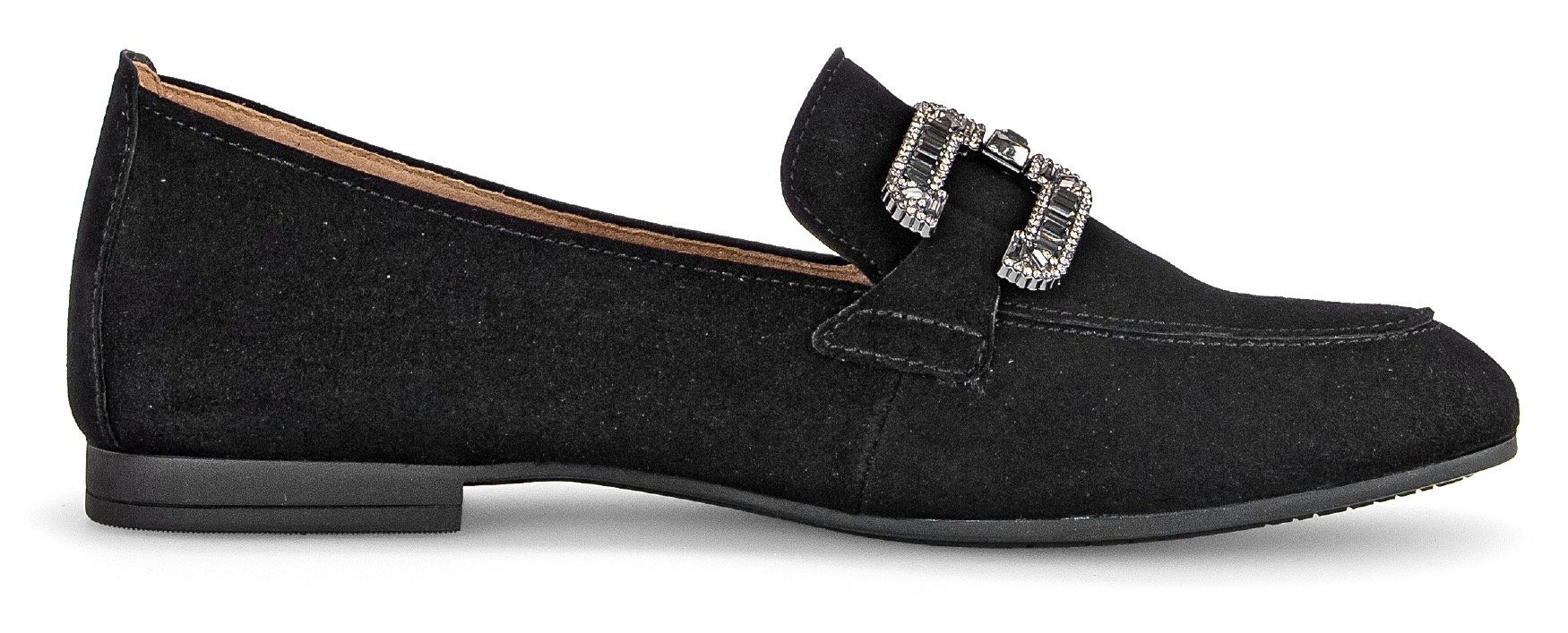 Gabor Loafers Slipper, feestdagsschoen, instapschoen met edel sieraandeel