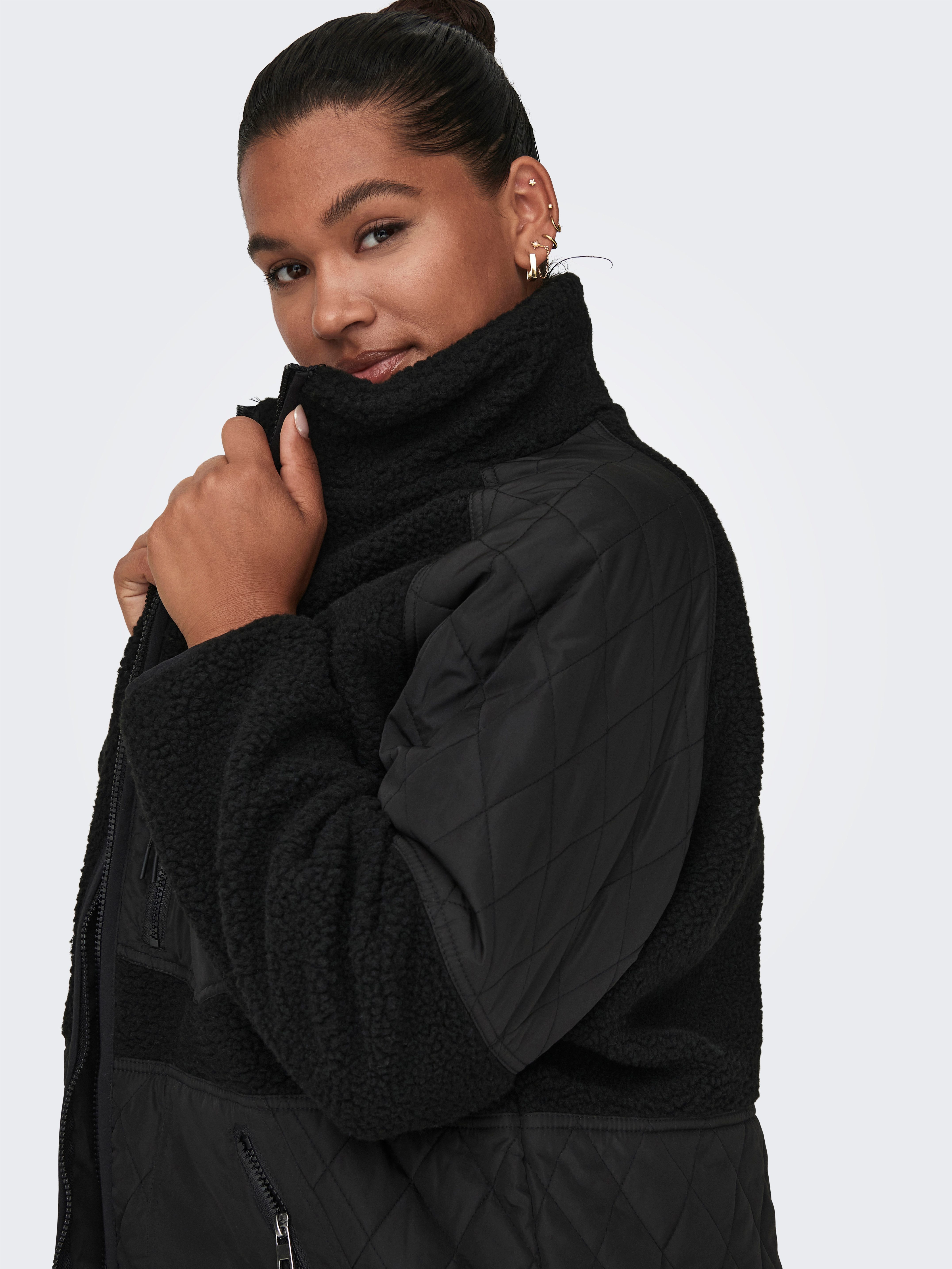 ONLY CARMAKOMA Gewatteerde jas CAROHIO QUILT MIX FLEECE JACKET CC OTW