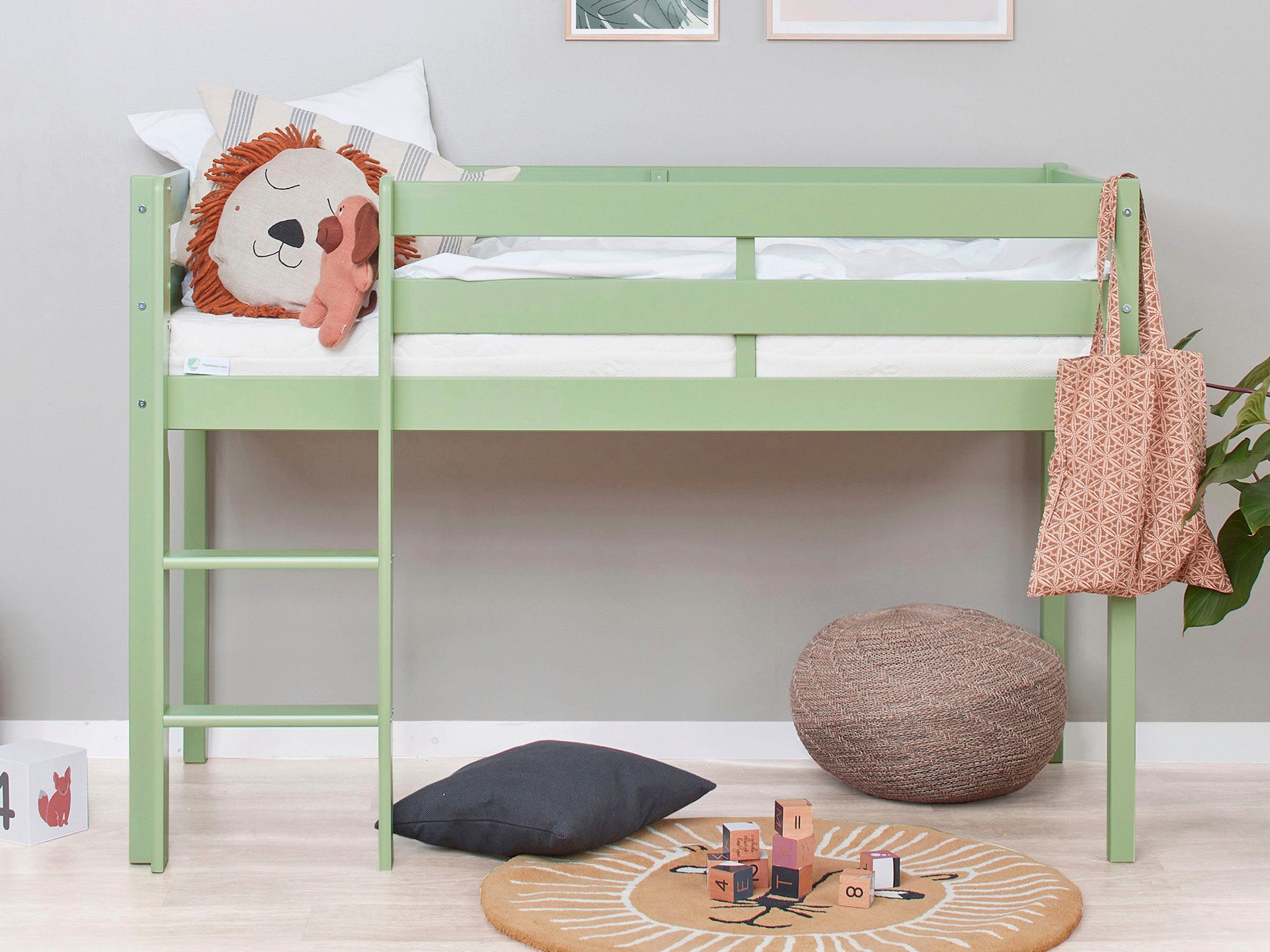 Hoppekids Speelbed ECO COMFORT, hoogslaper, deelbaar in 2 eenpersoonsbedden