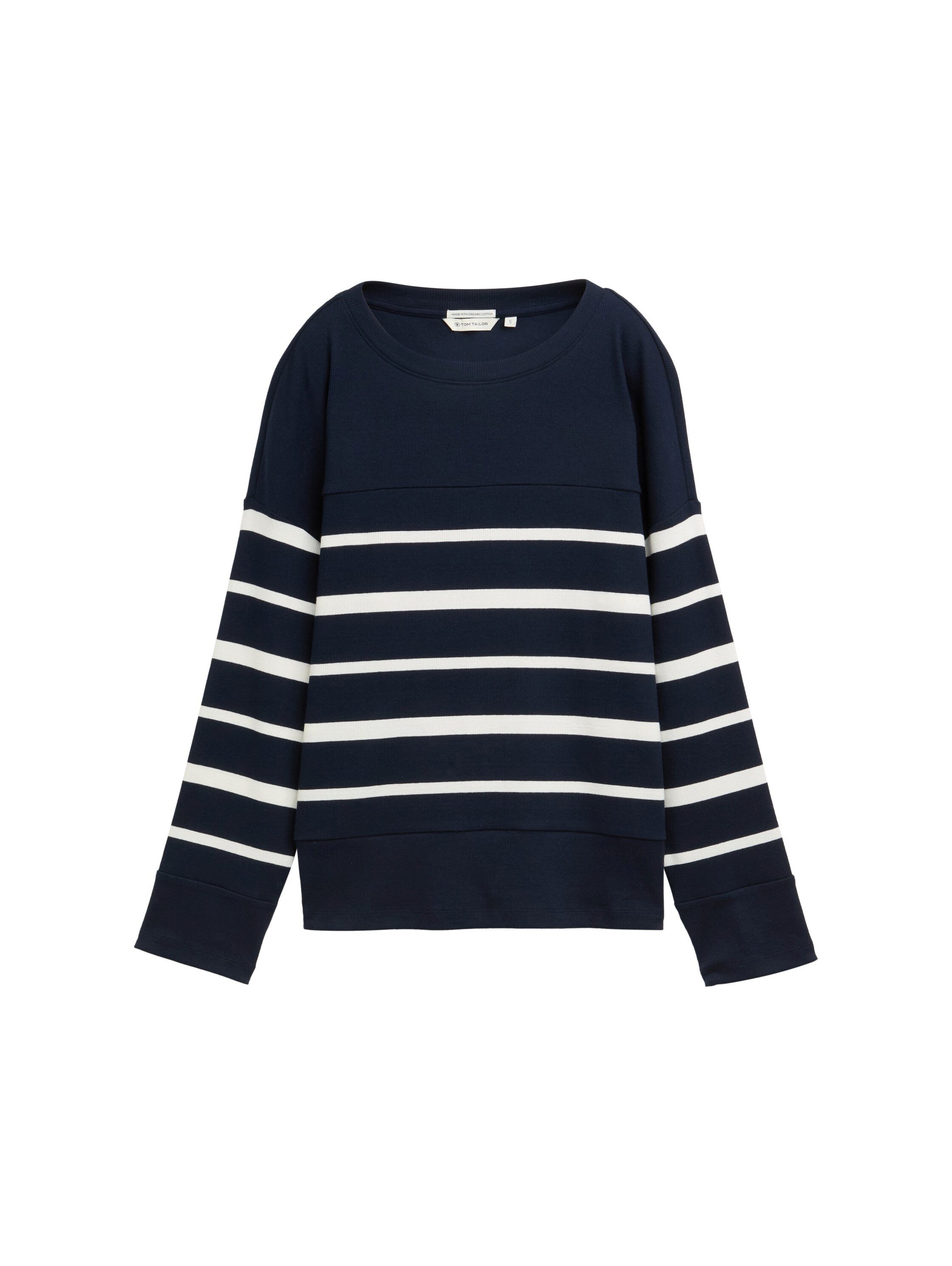 Tom Tailor Shirt met lange mouwen met gestreept patroon
