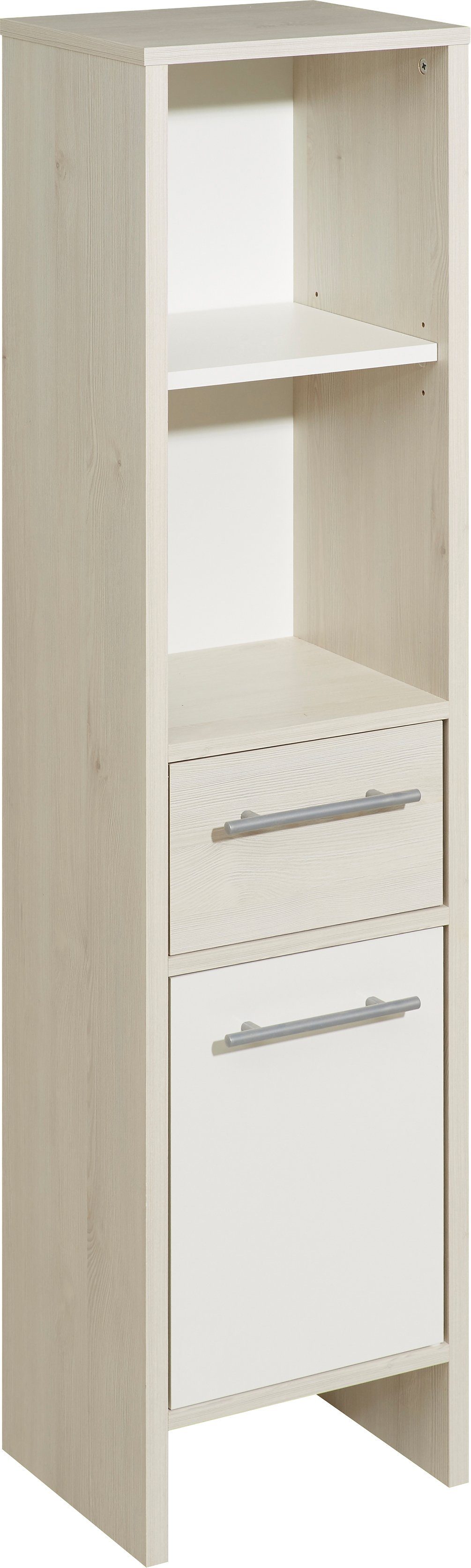 Saphir Halfhoge kast Quickset 350 Badkamermeubel 33 cm breed, 1 deur, 1 lade, 2 planken...