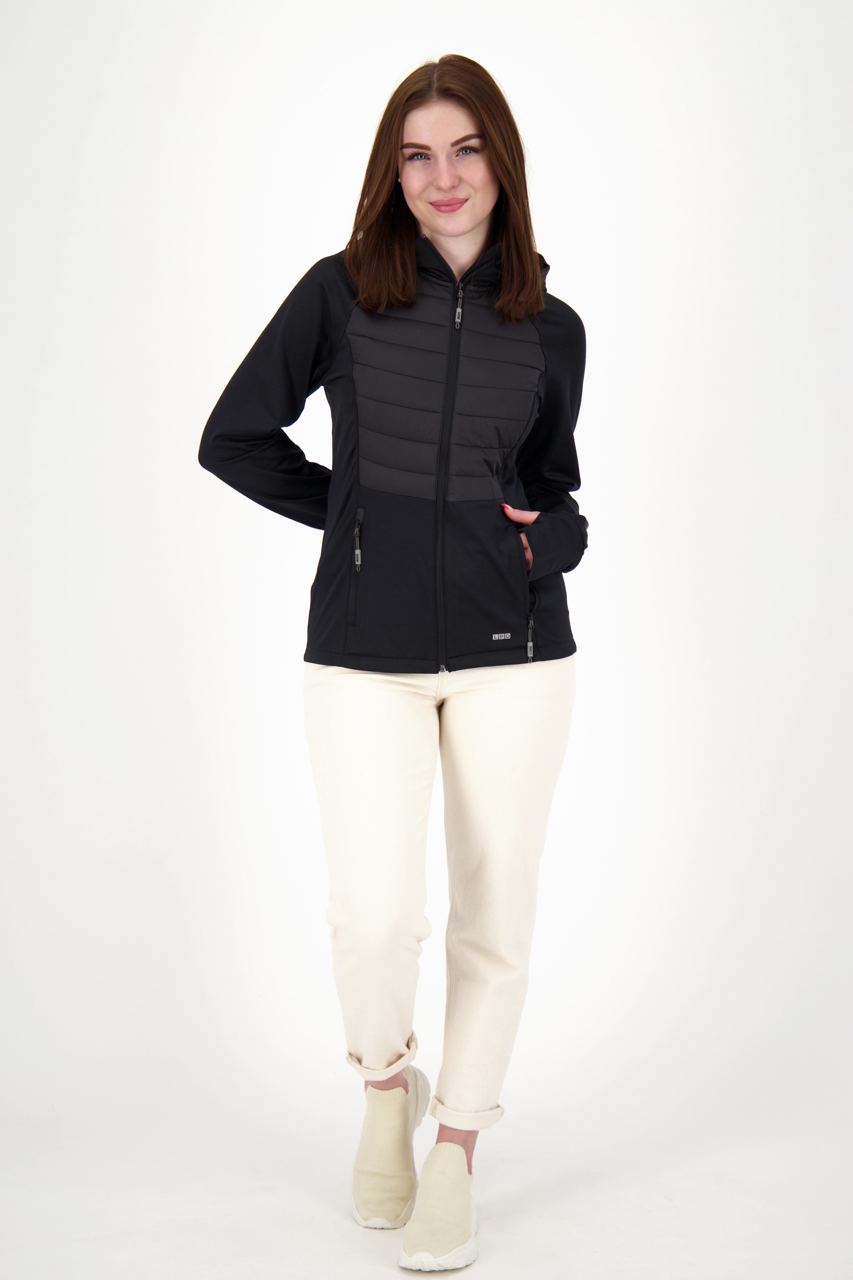 DEPROC Active Gebreid fleecejack ELMCOURT V WOMEN